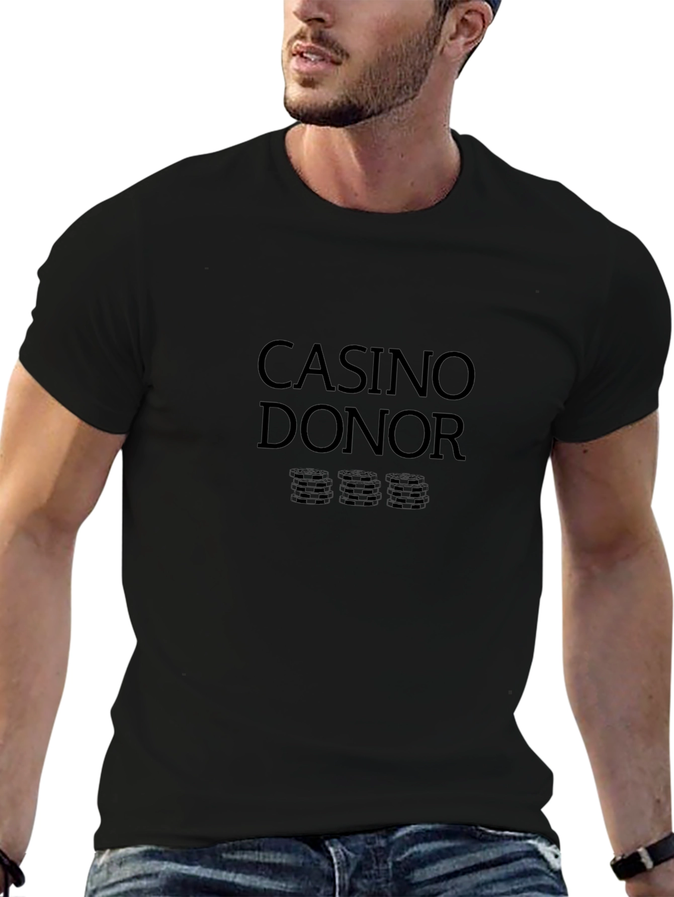 Casino Donor Black T-Shirt