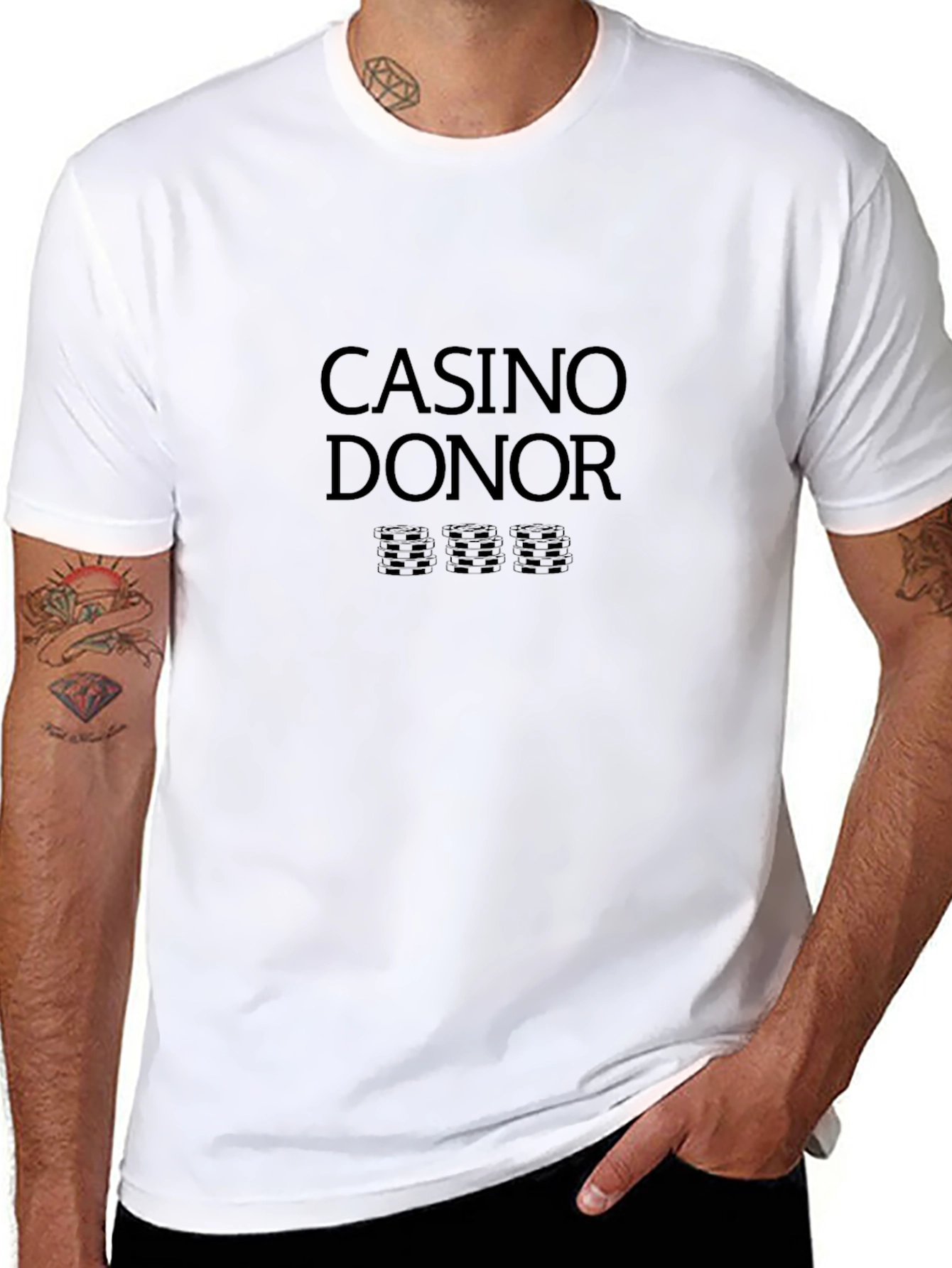 Casino Donor Black T-Shirt