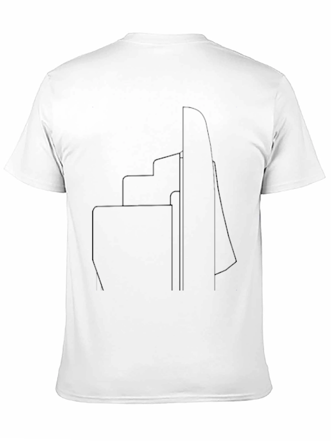 Modern Cityscape Black T-Shirt