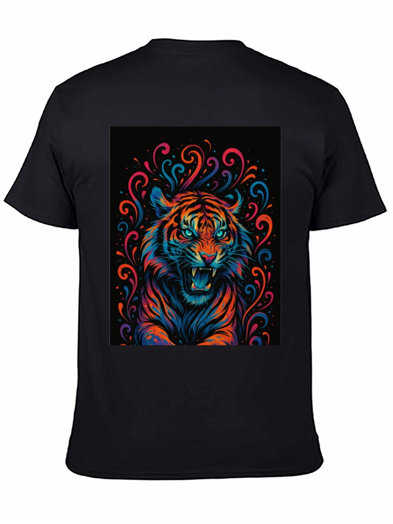 Vibrant Tiger Graphic Tee - Bold Statement Shirt