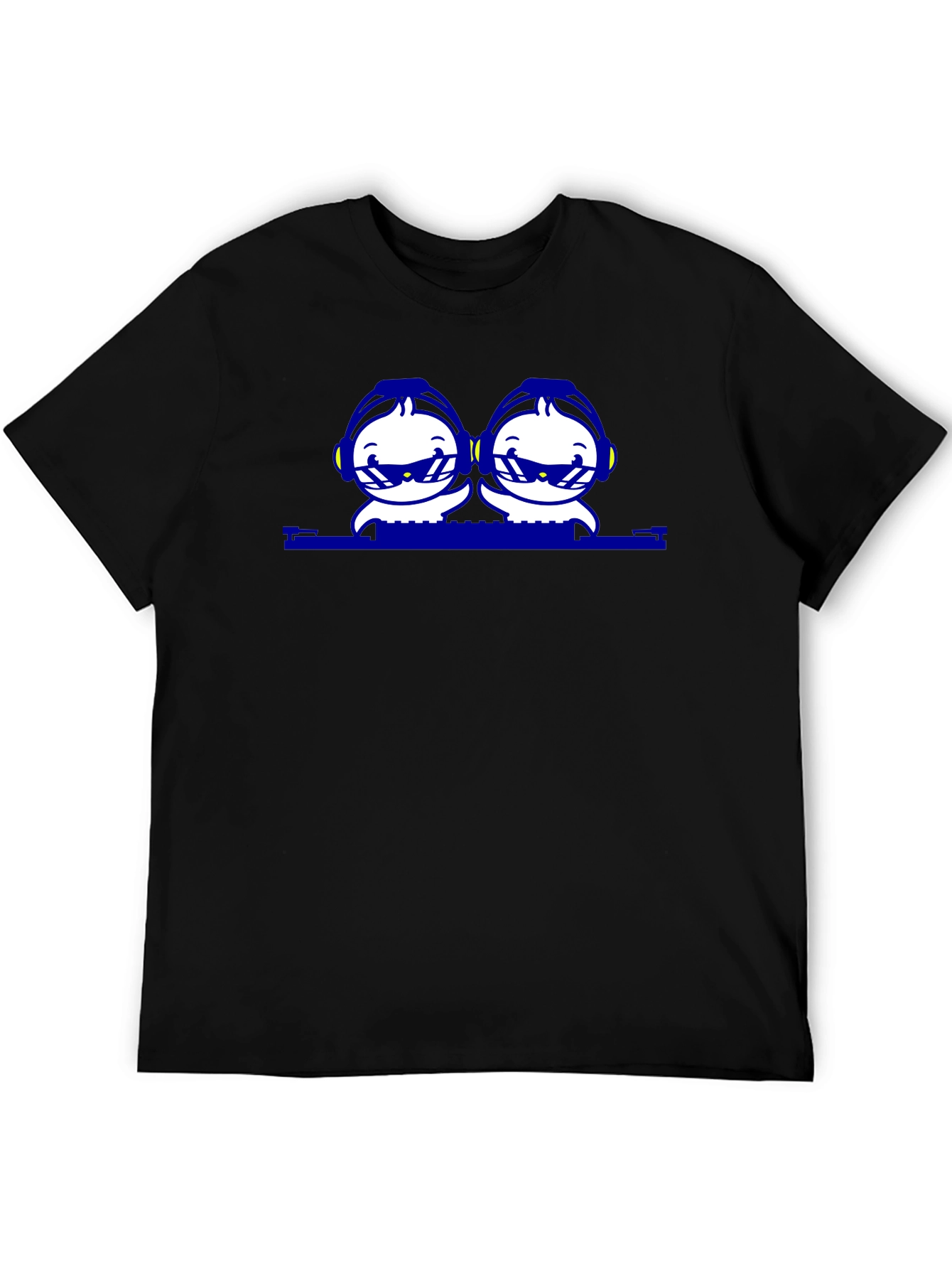 Cool Character Graphic Tee - Black