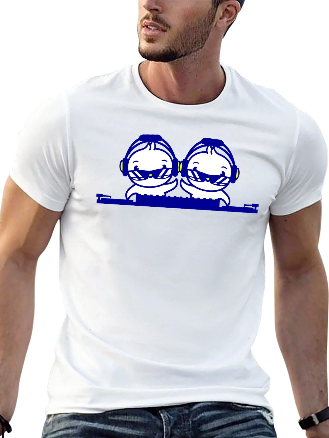 Cool Character Graphic Tee - Black