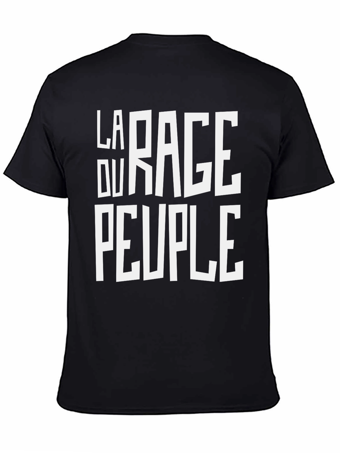 La Rage Du Peuple Black Graphic Tee