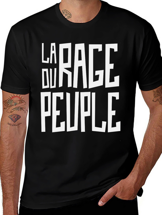 La Rage Du Peuple Black Graphic Tee