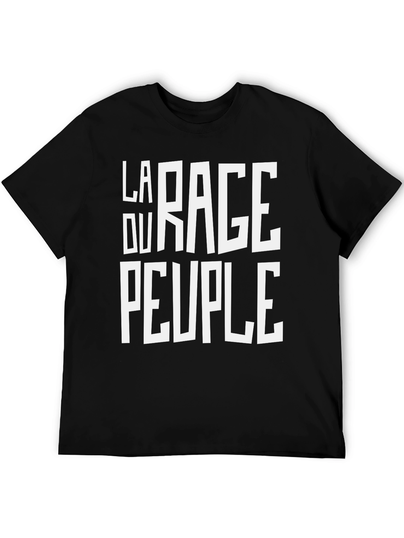 La Rage Du Peuple Black Graphic Tee