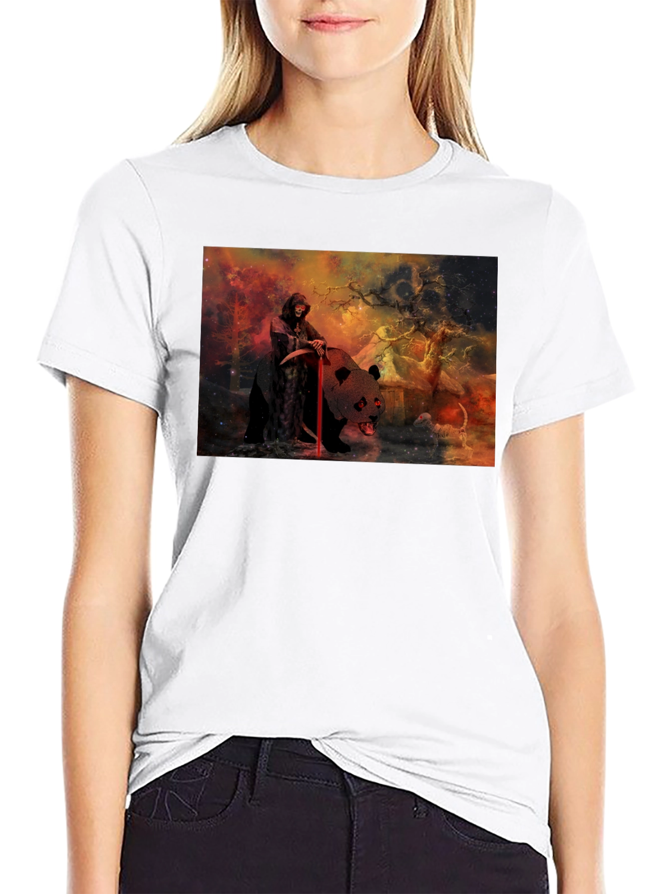Grim Reaper Panda T-Shirt