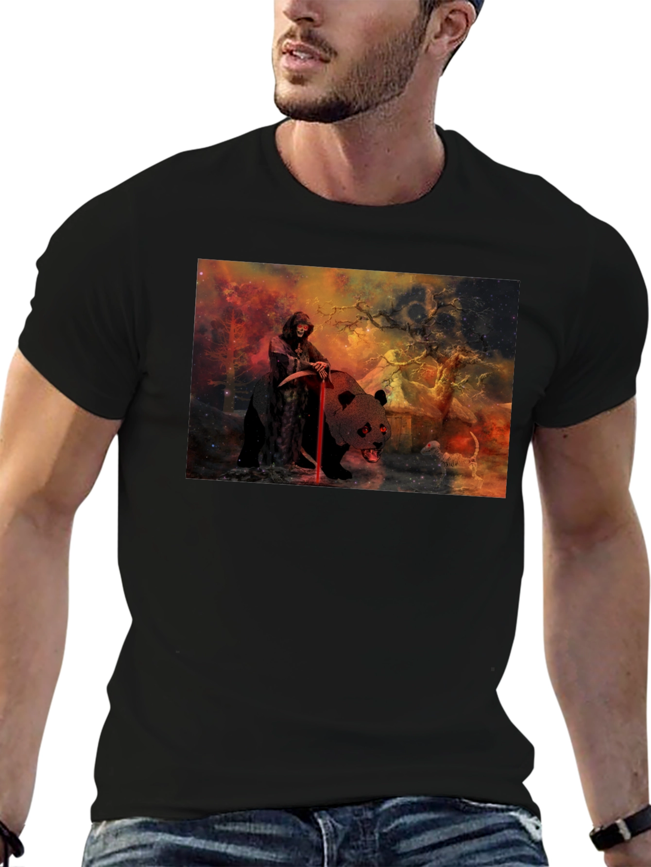 Grim Reaper Panda T-Shirt