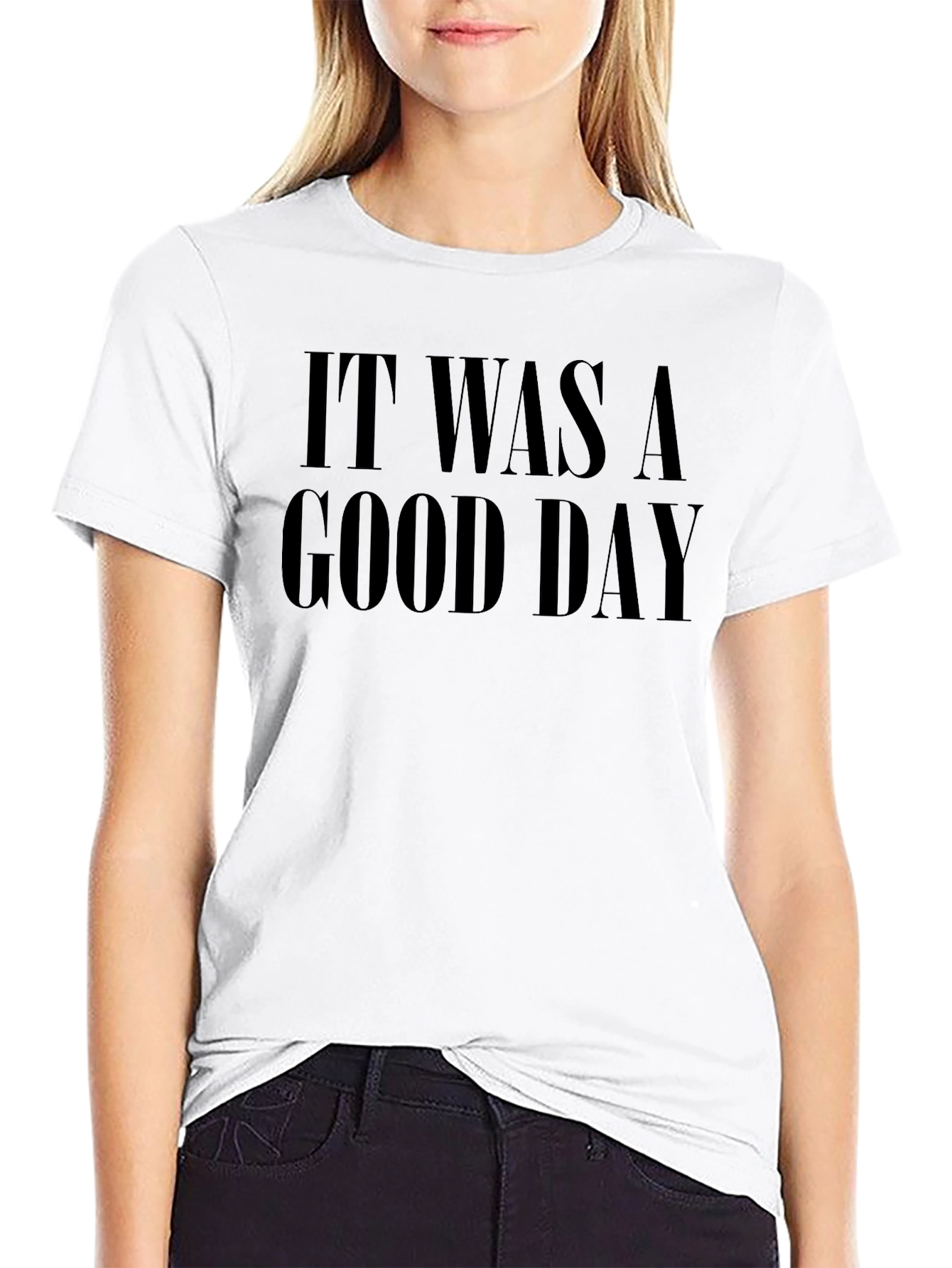 It Was A Good Day Black Graphic Tee