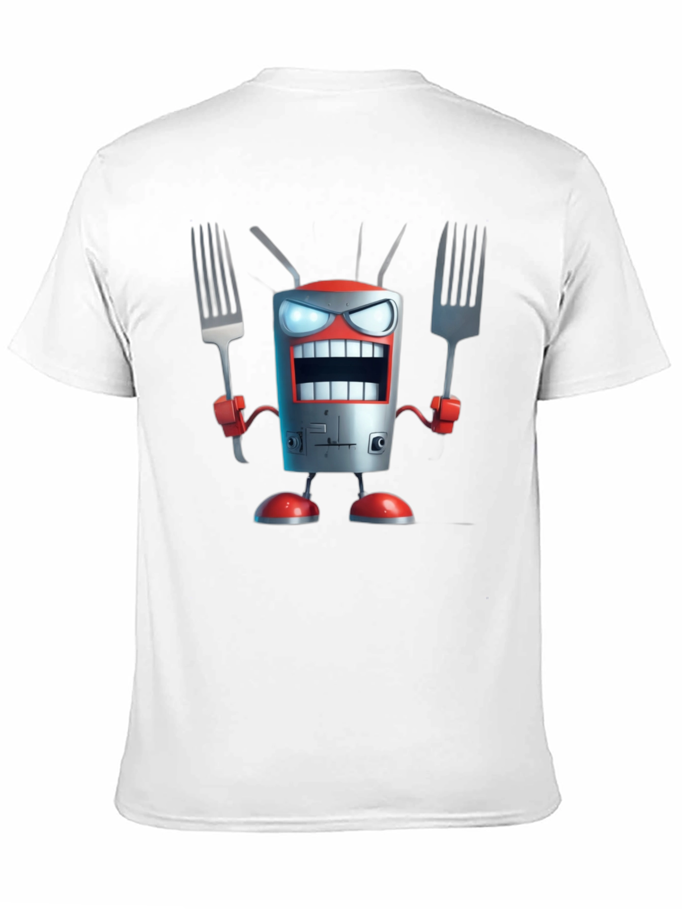Robot Chef T-Shirt - Funny Cartoon Design
