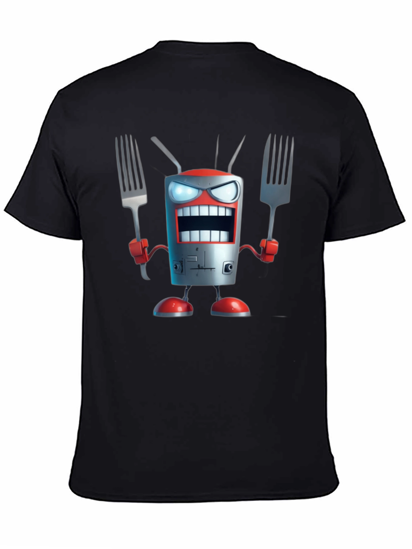 Robot Chef T-Shirt - Funny Cartoon Design