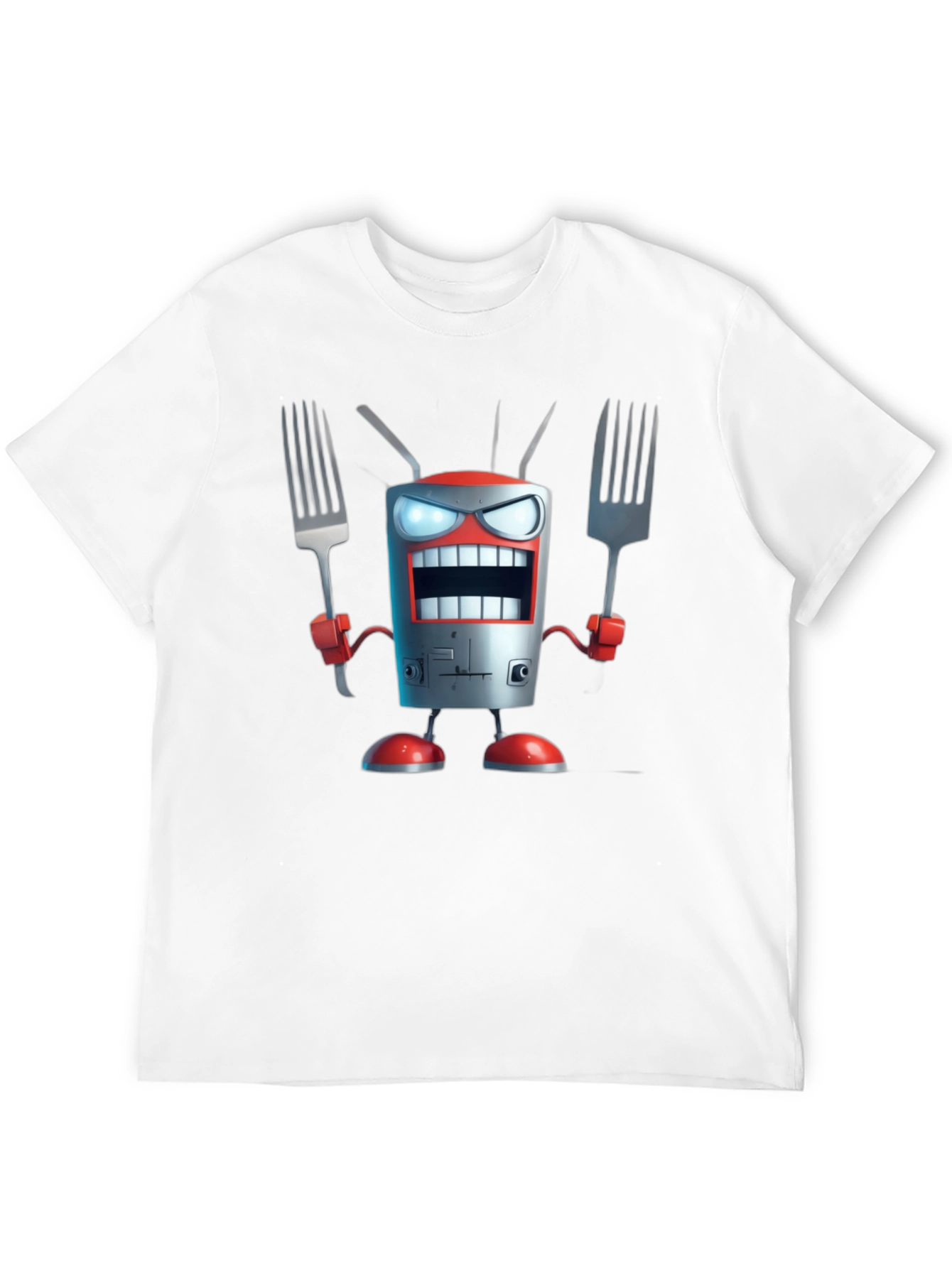Robot Chef T-Shirt - Funny Cartoon Design