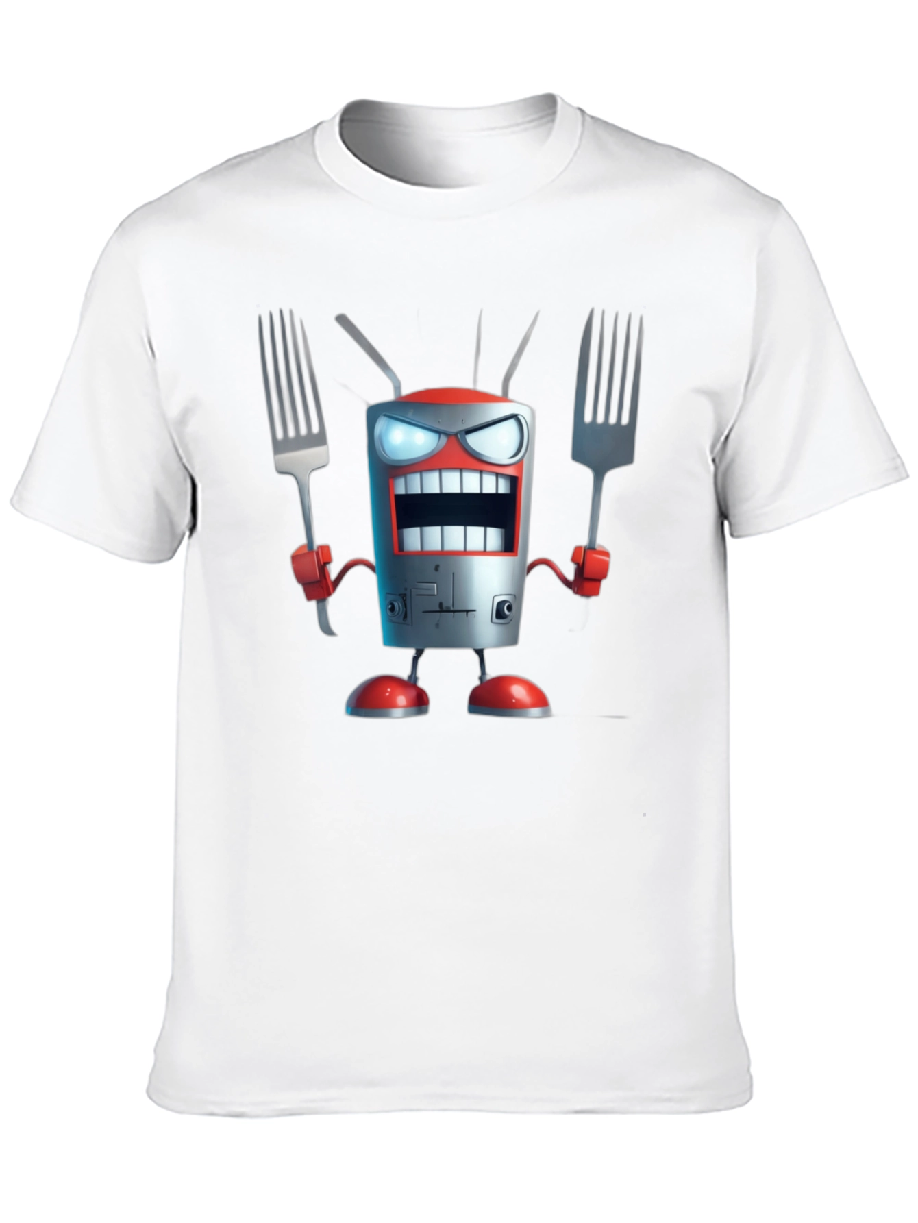 Robot Chef T-Shirt - Funny Cartoon Design
