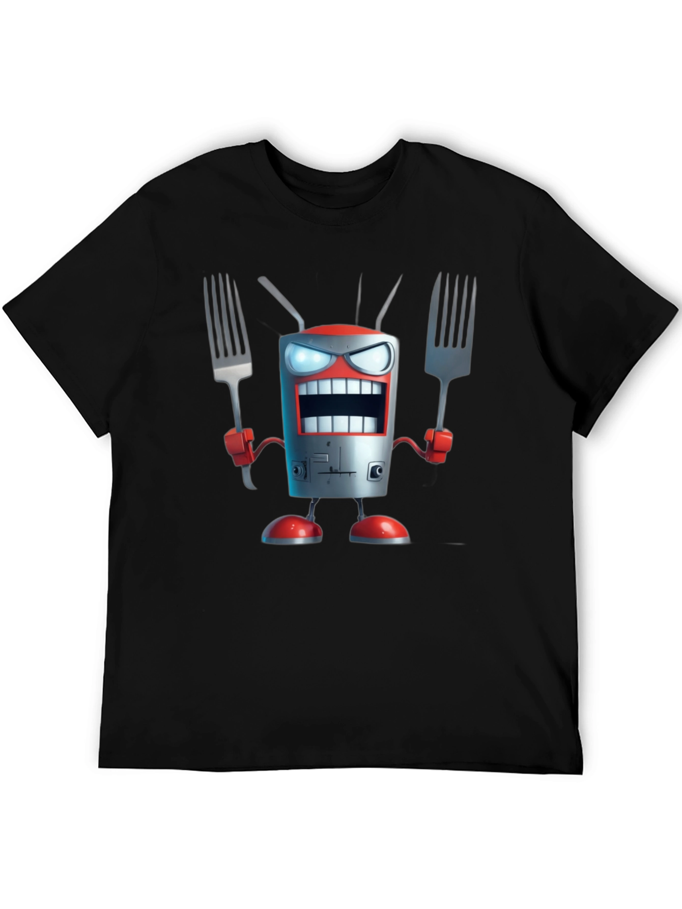 Robot Chef T-Shirt - Funny Cartoon Design