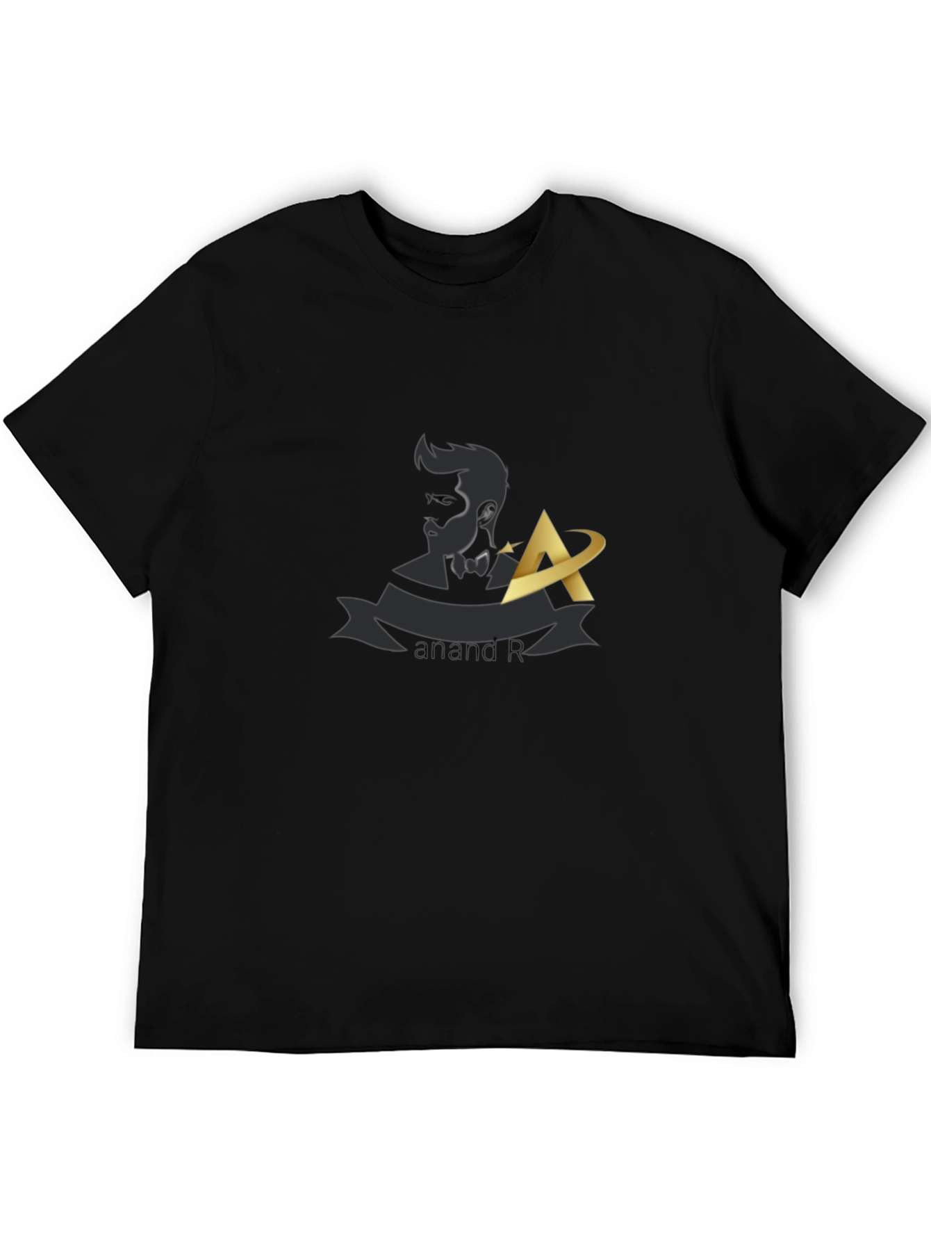 Stylish Black T-Shirt with Unique Graphic Design