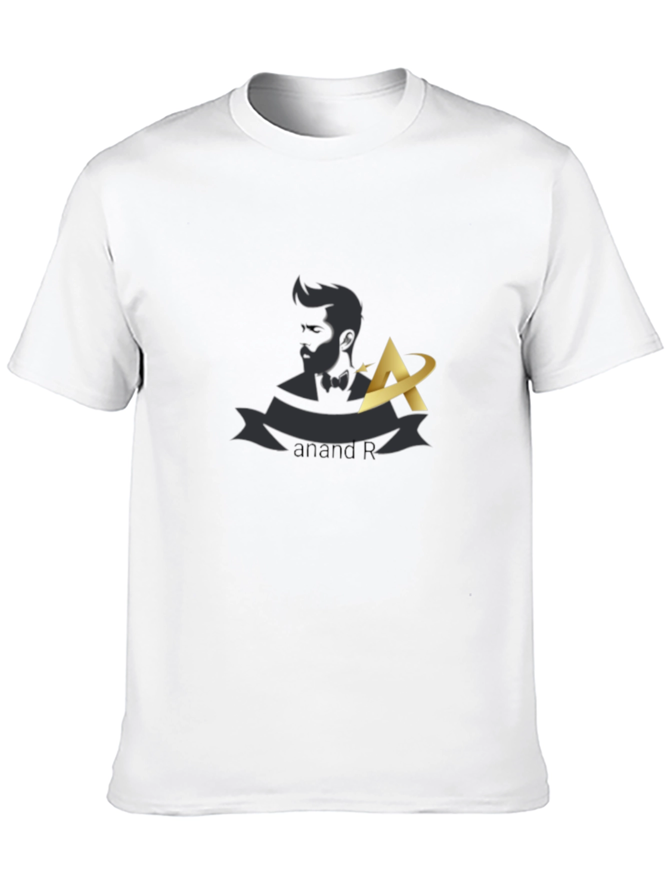 Stylish Black T-Shirt with Unique Graphic Design