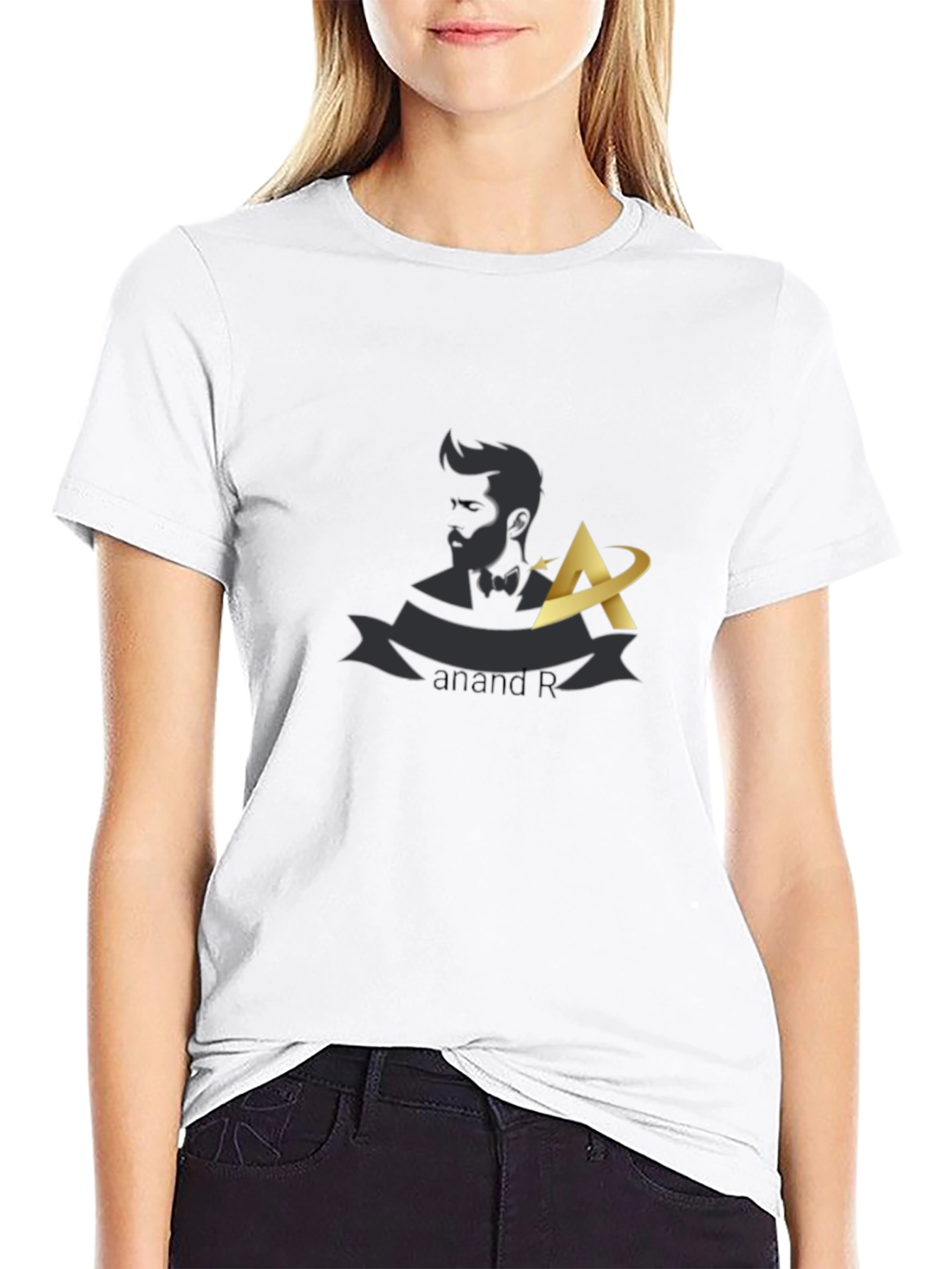 Stylish Black T-Shirt with Unique Graphic Design