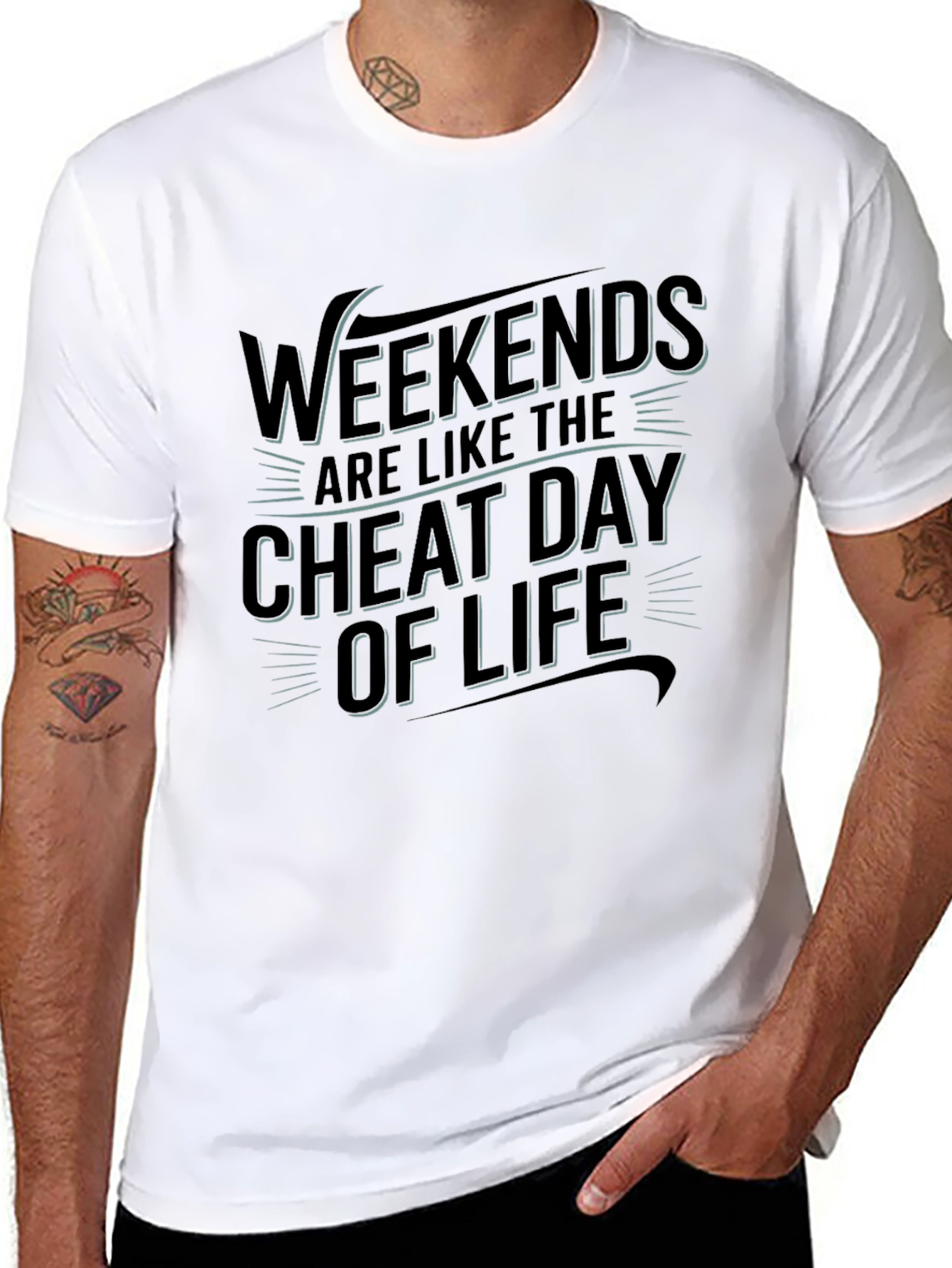 Weekends Cheat Day of Life Graphic Tee