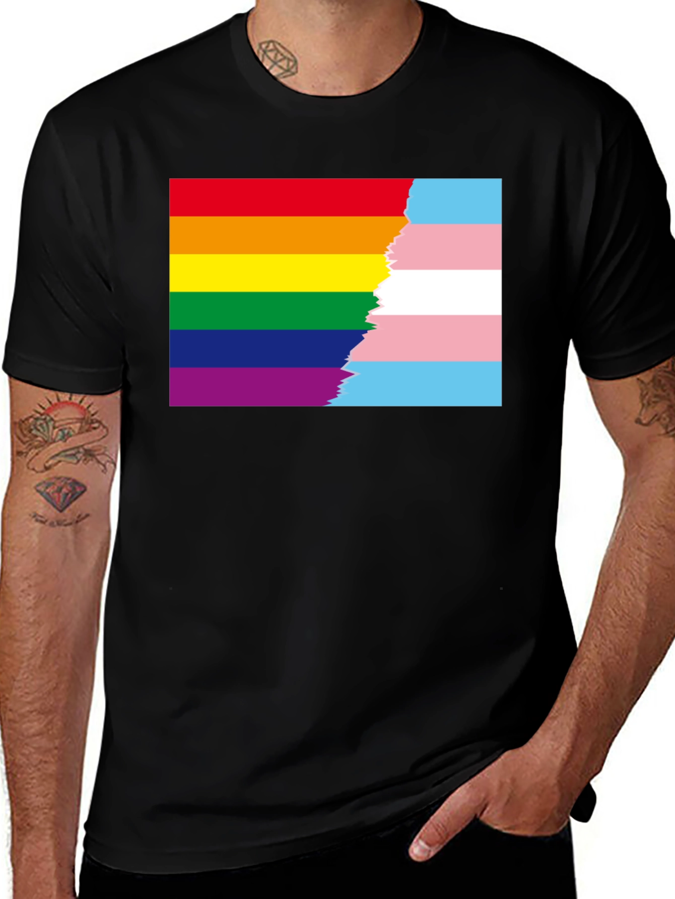 Pride & Transgender Flag T-Shirt