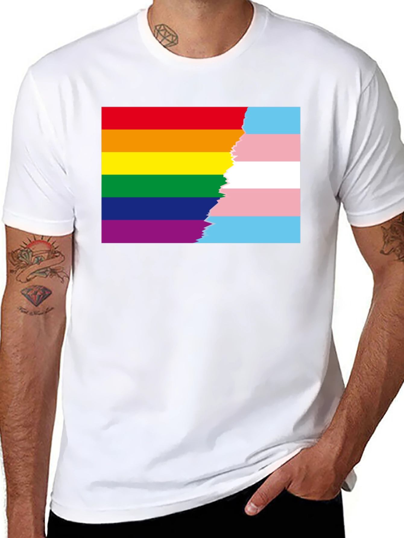 Pride & Transgender Flag T-Shirt