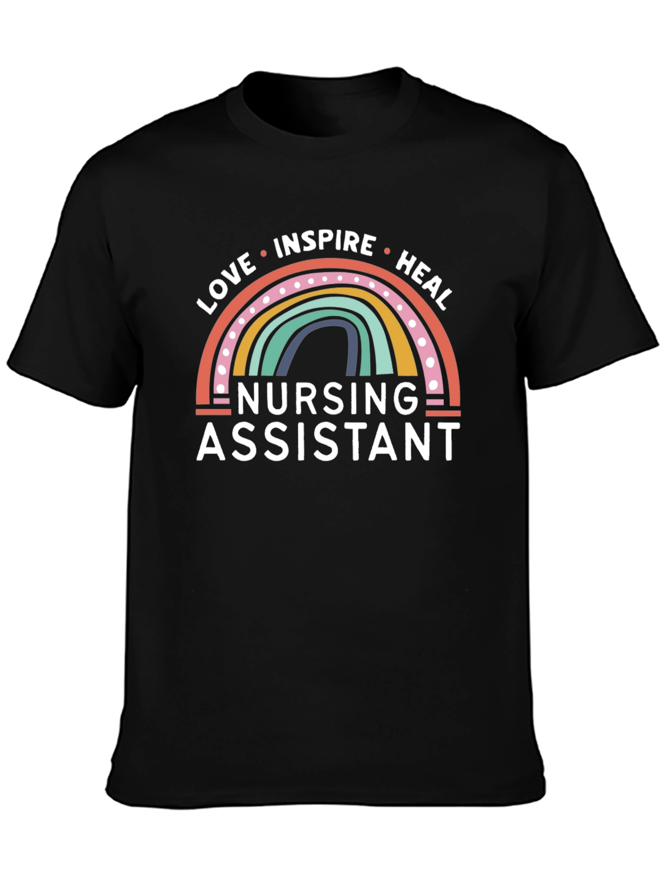 Nursing Assistant Love Inspire Heal Graphic T-Shirt