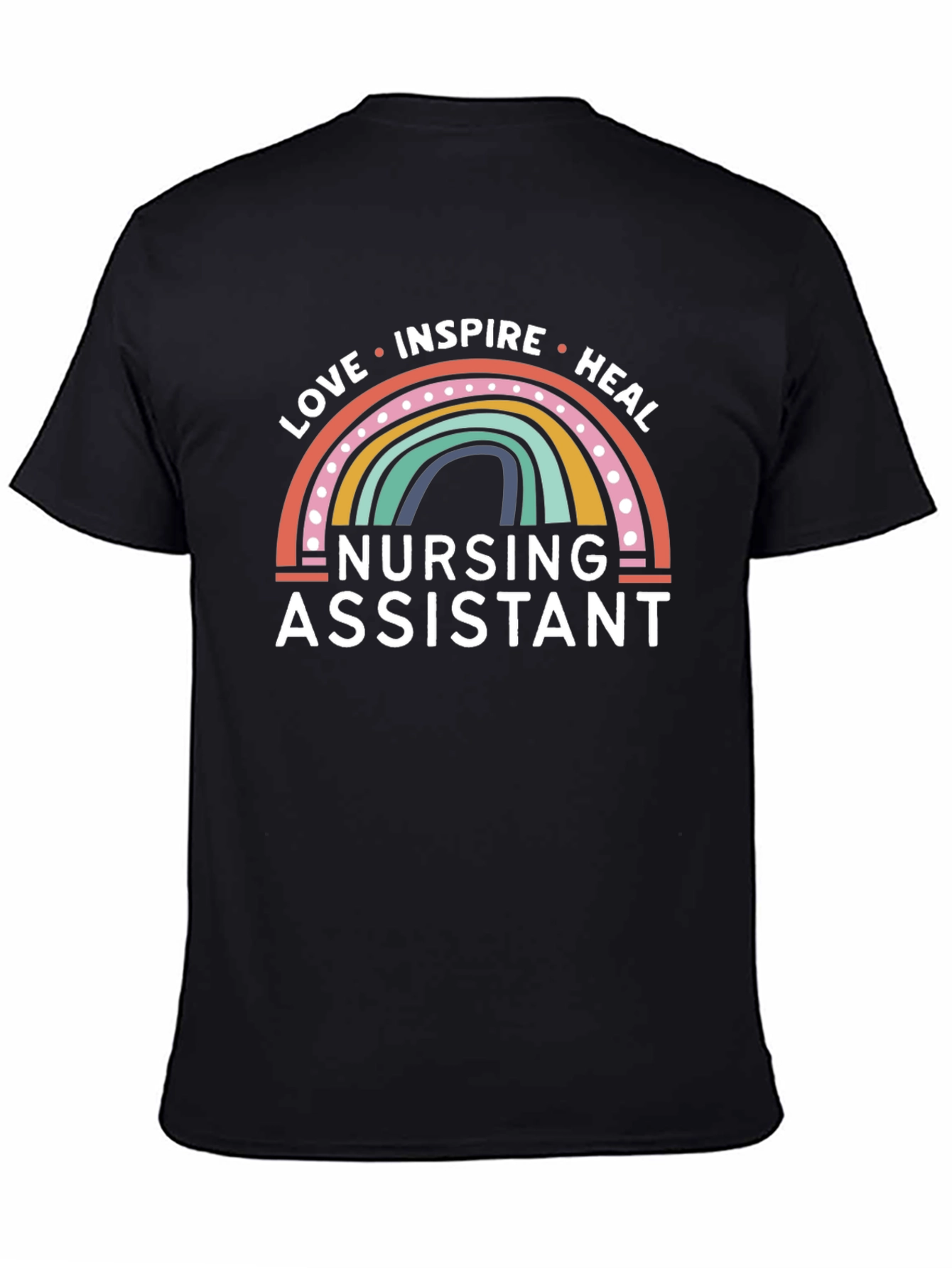 Nursing Assistant Love Inspire Heal Graphic T-Shirt