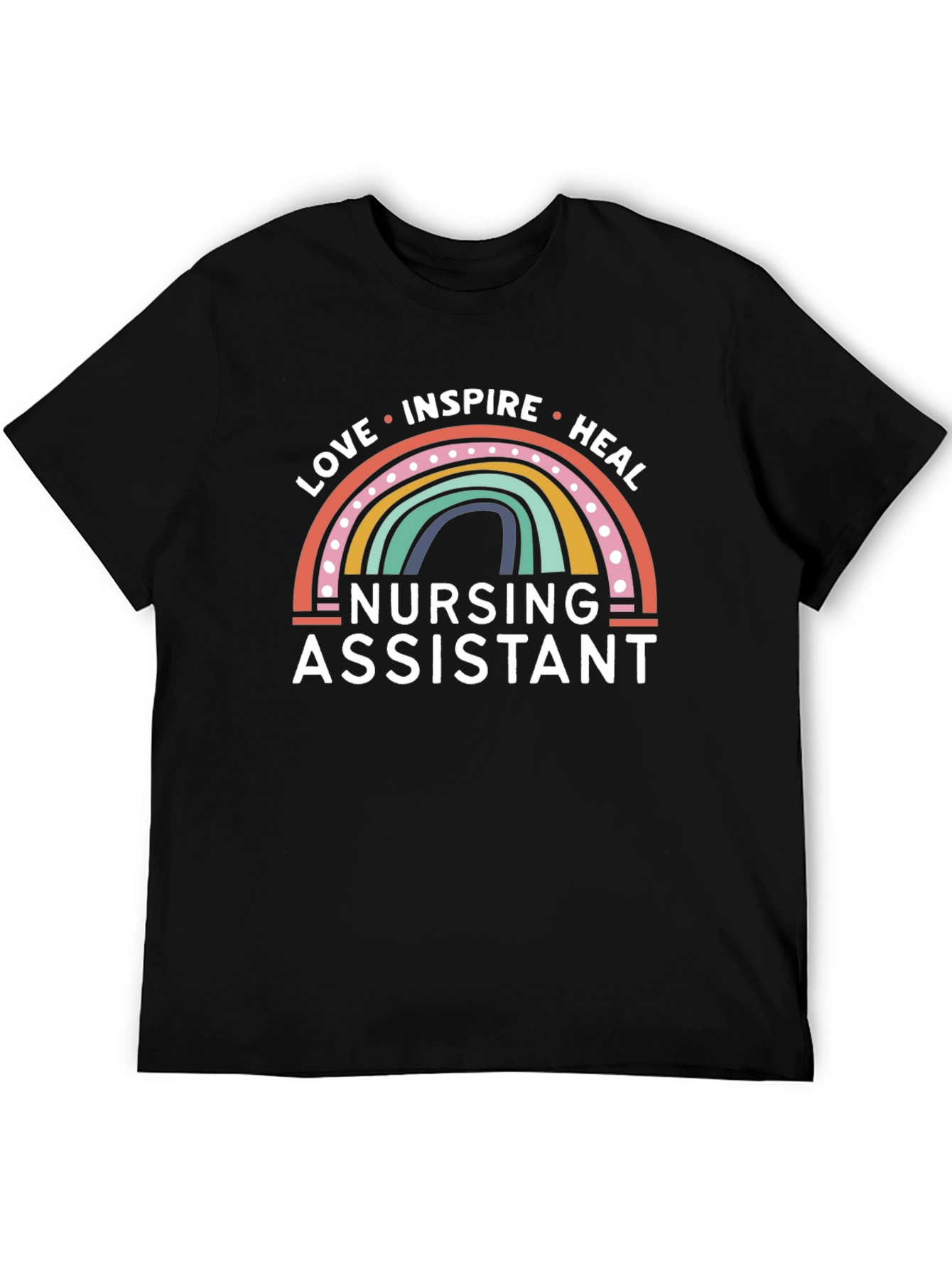 Nursing Assistant Love Inspire Heal Graphic T-Shirt