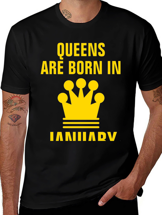 Queens Are Born In January T-Shirt