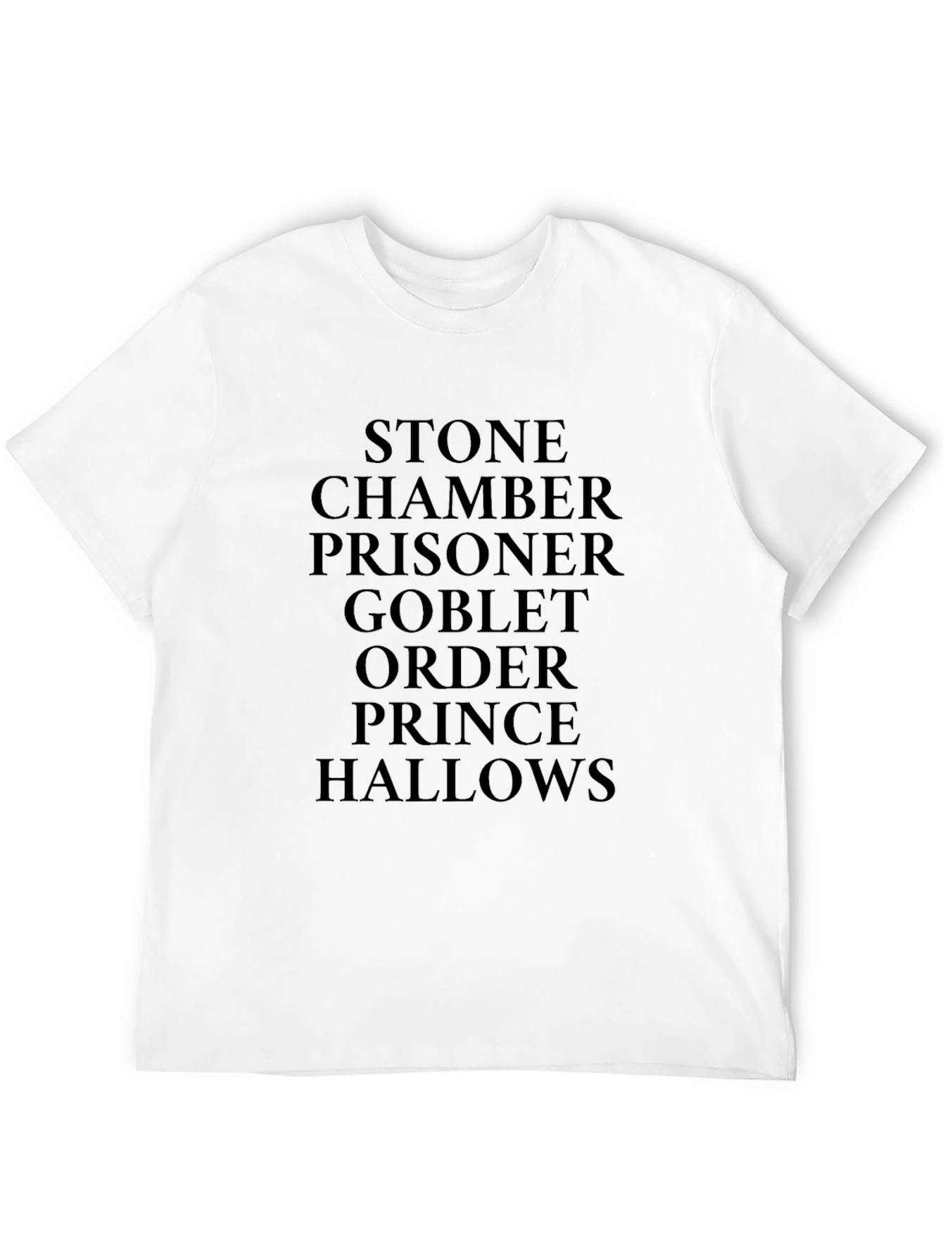 Harry Potter Books Titles Mens Black T-Shirt