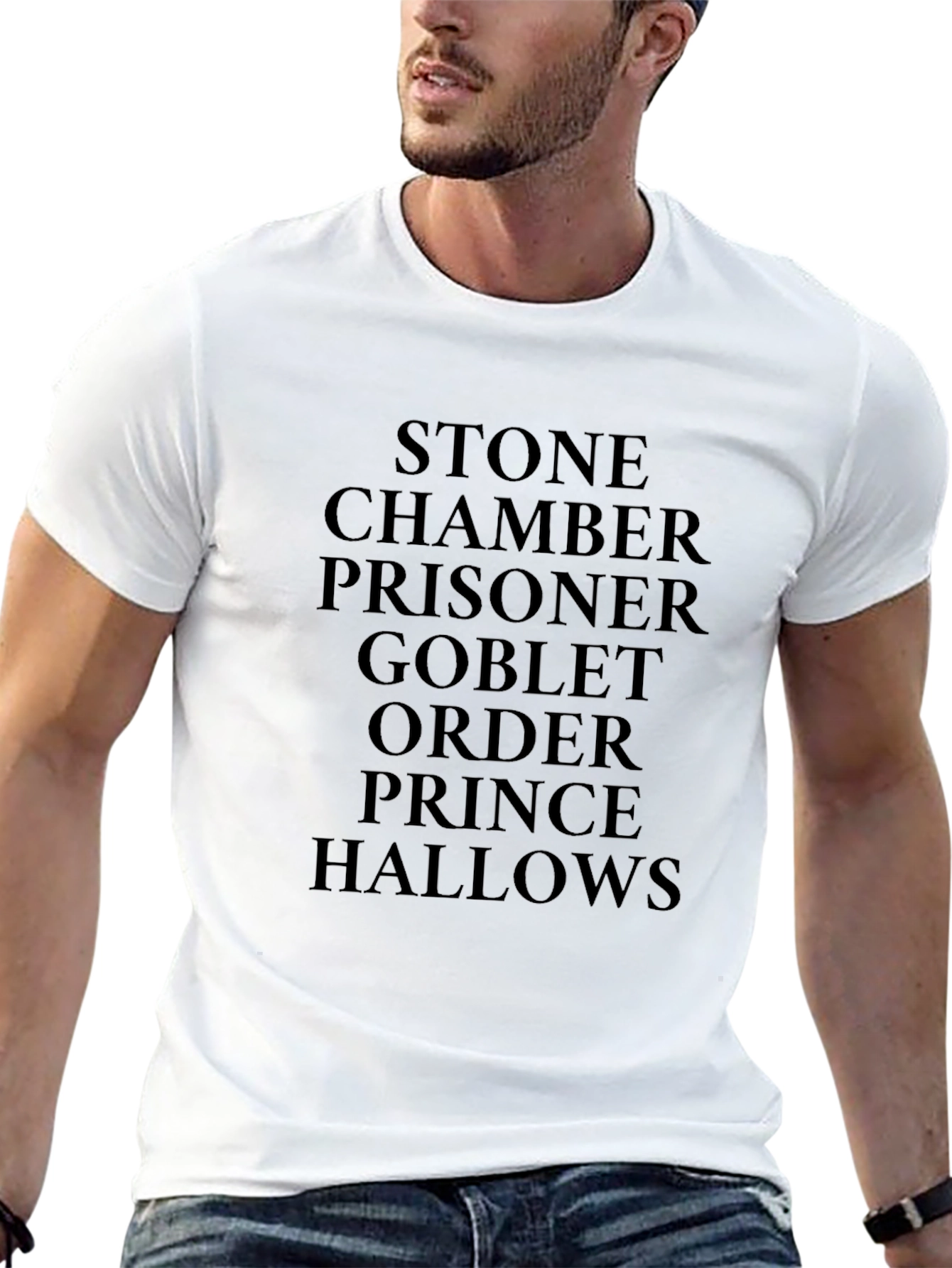 Harry Potter Books Titles Mens Black T-Shirt