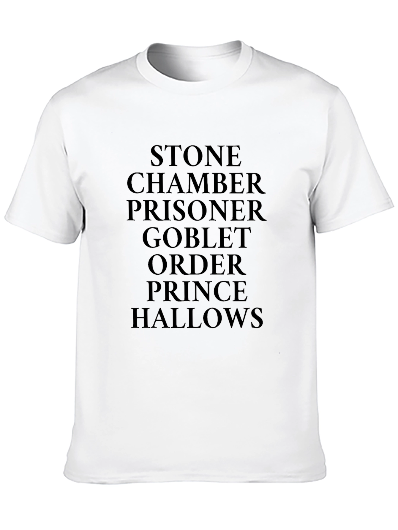 Harry Potter Books Titles Mens Black T-Shirt