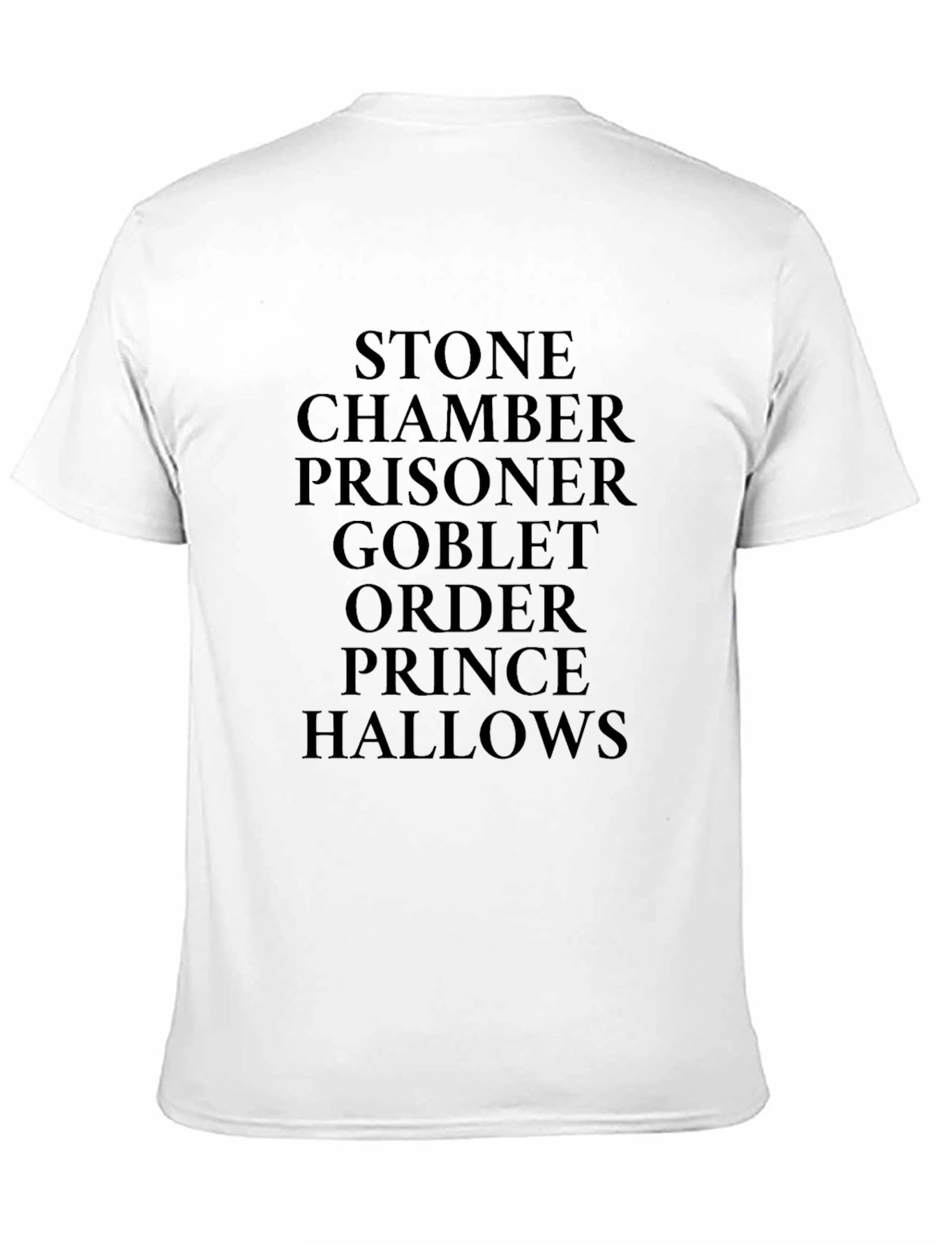 Harry Potter Books Titles Mens Black T-Shirt