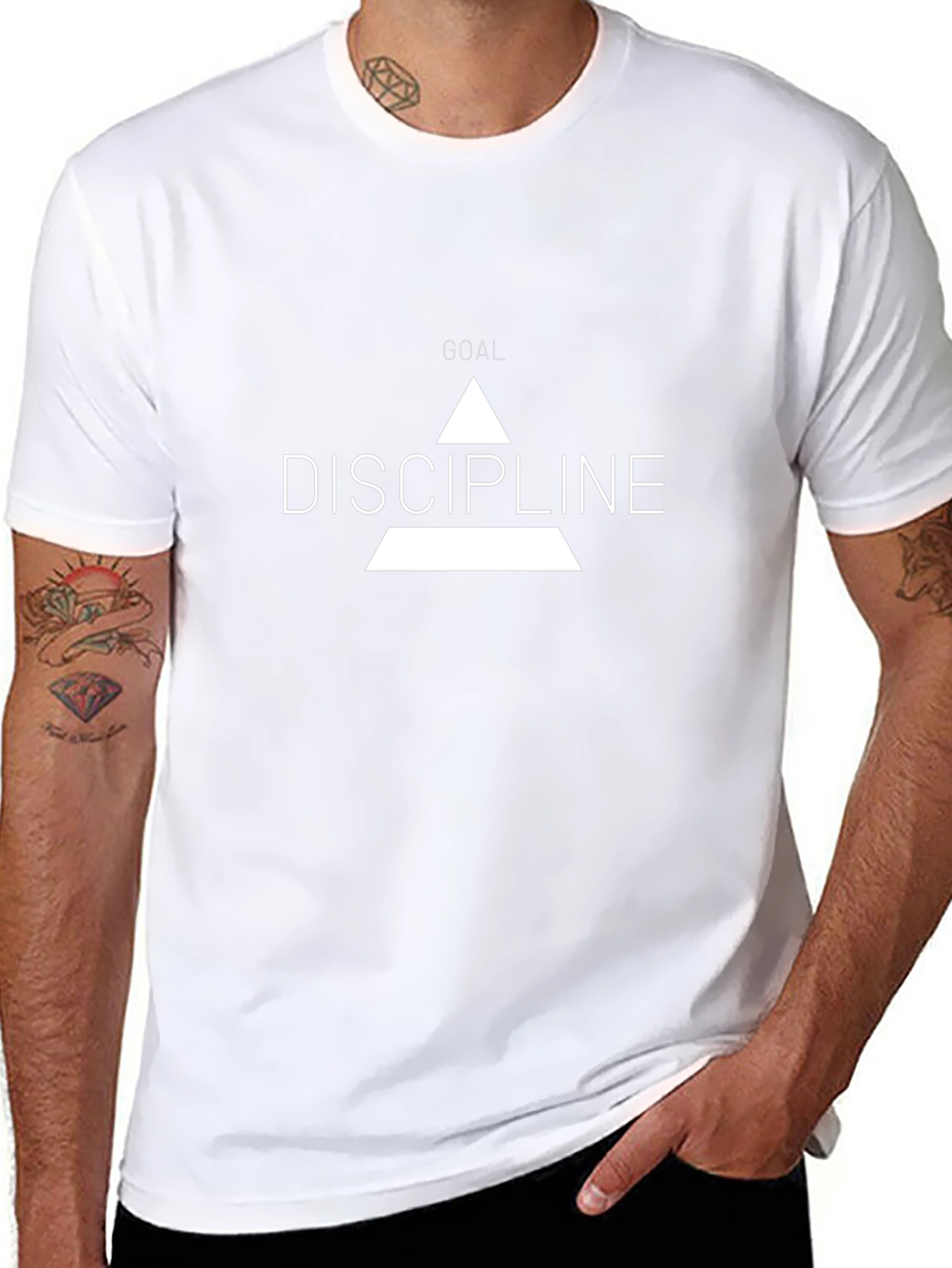 Goal Discipline Graphic Black T-Shirt