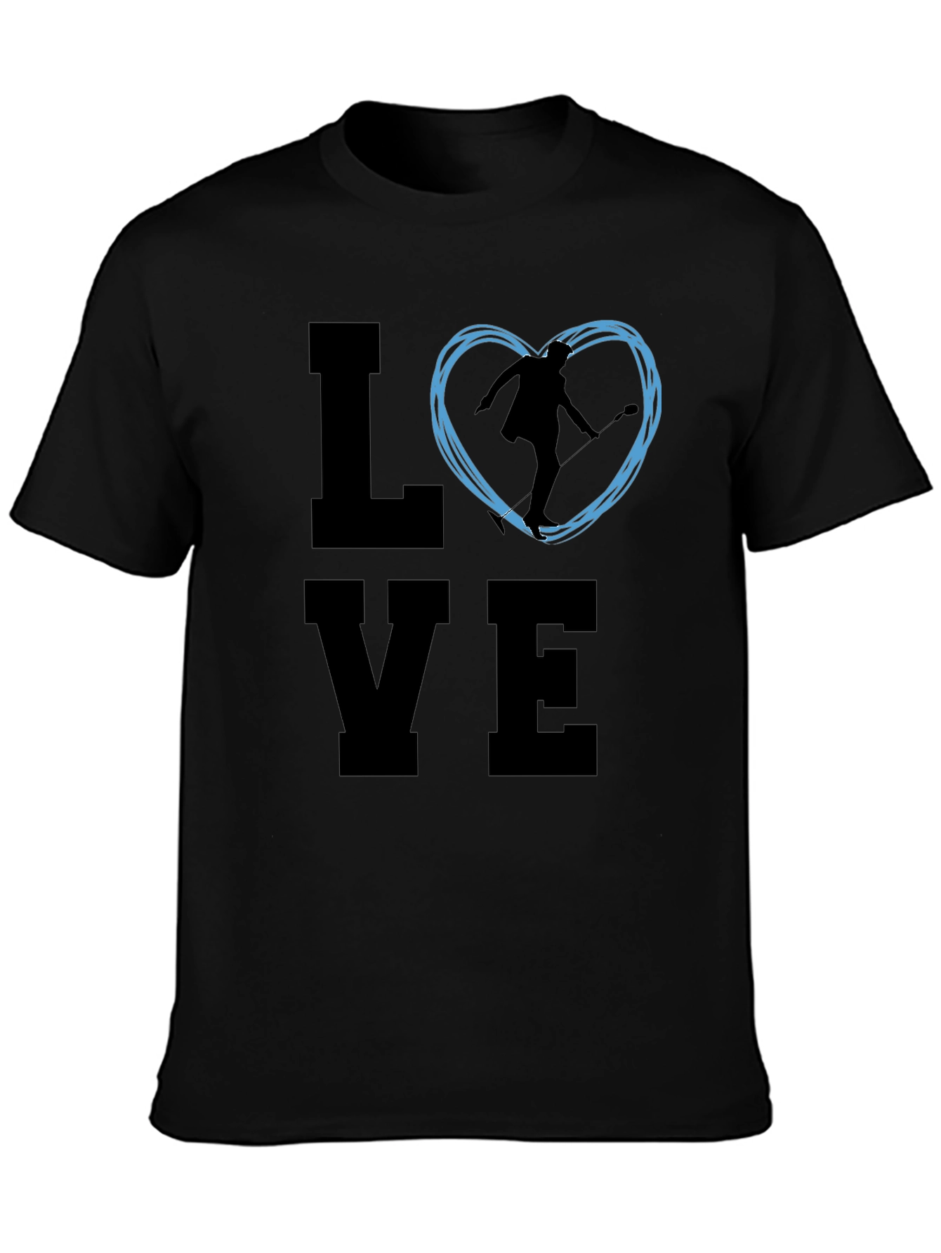 Love Figure Skating Black T-Shirt