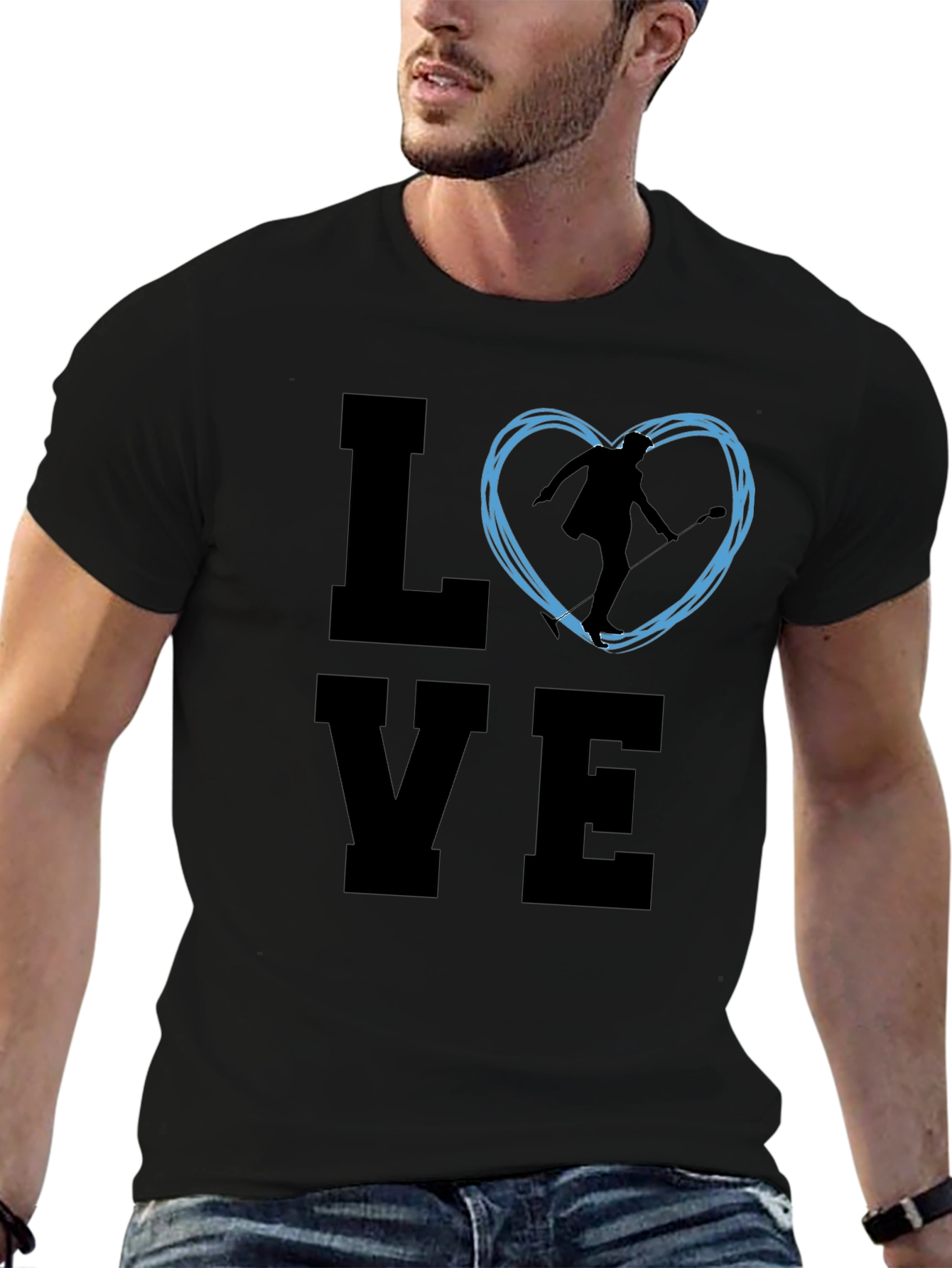 Love Figure Skating Black T-Shirt