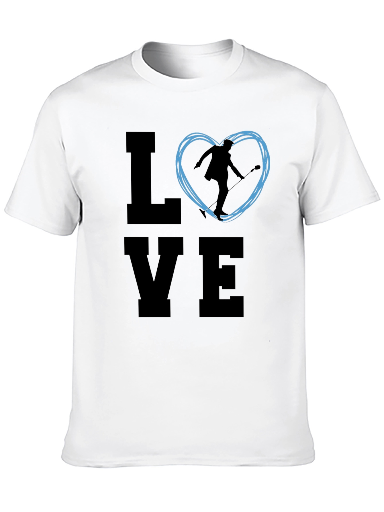 Love Figure Skating Black T-Shirt