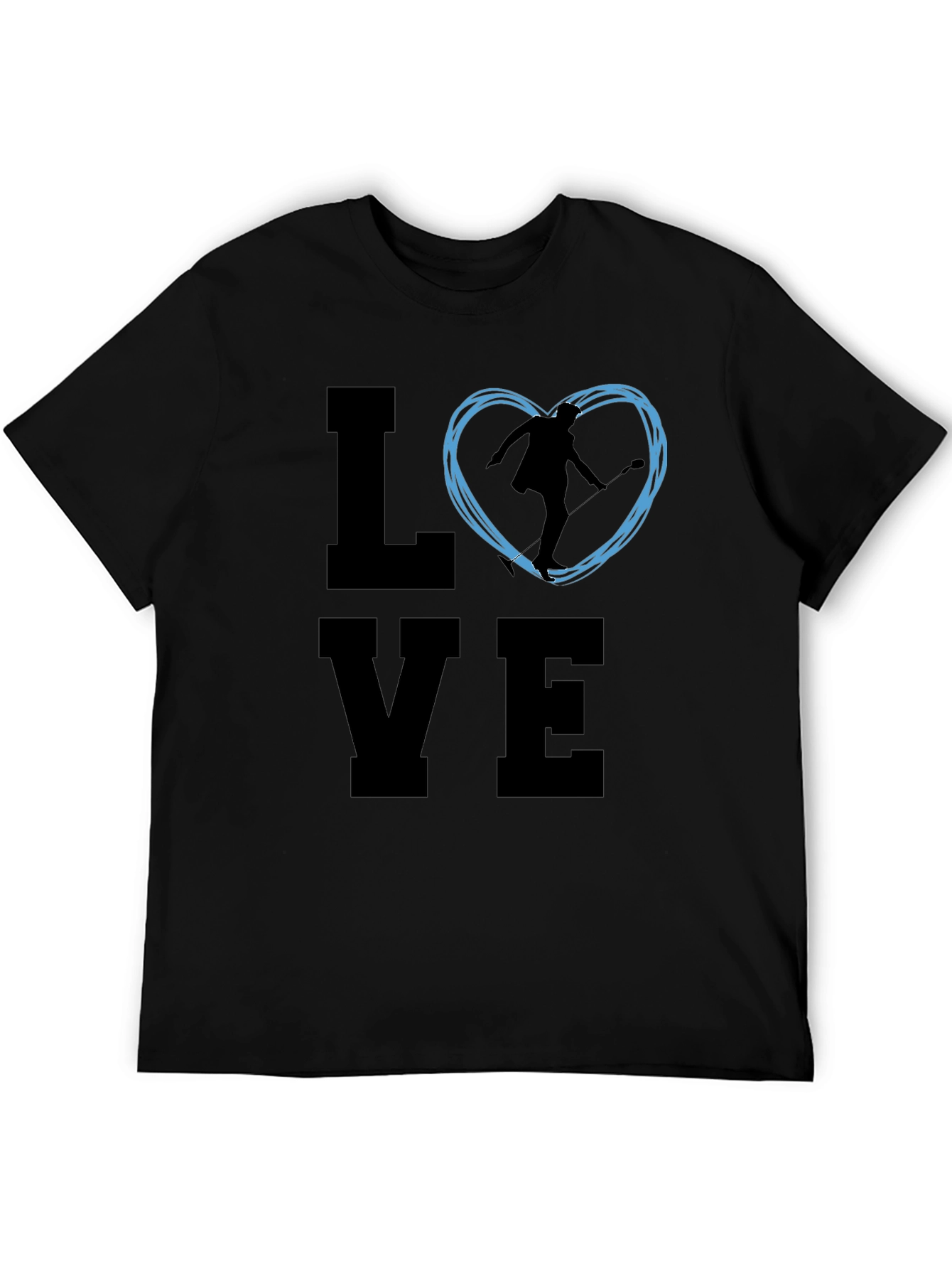 Love Figure Skating Black T-Shirt