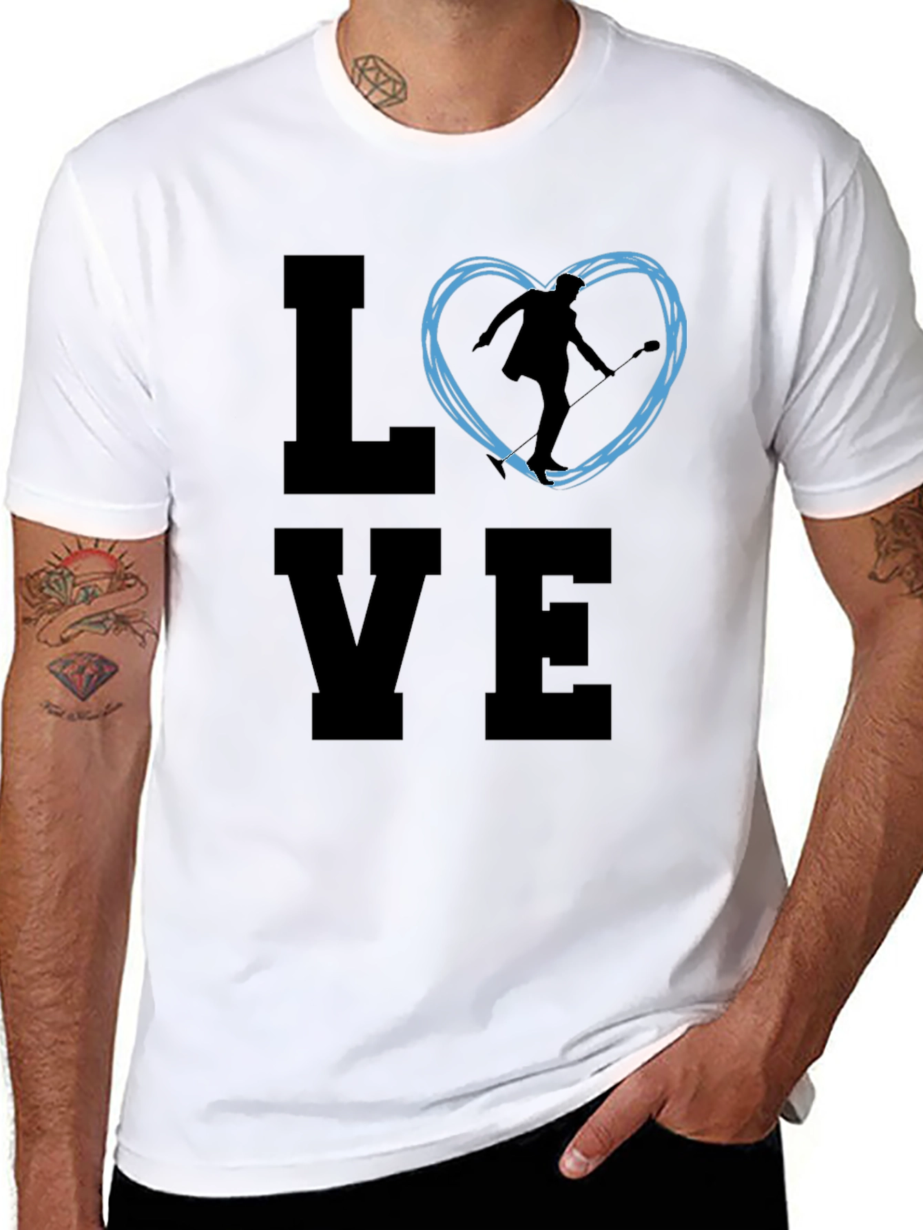 Love Figure Skating Black T-Shirt