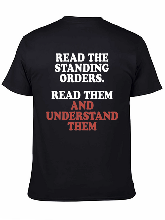 Read the Standing Orders Graphic Tee