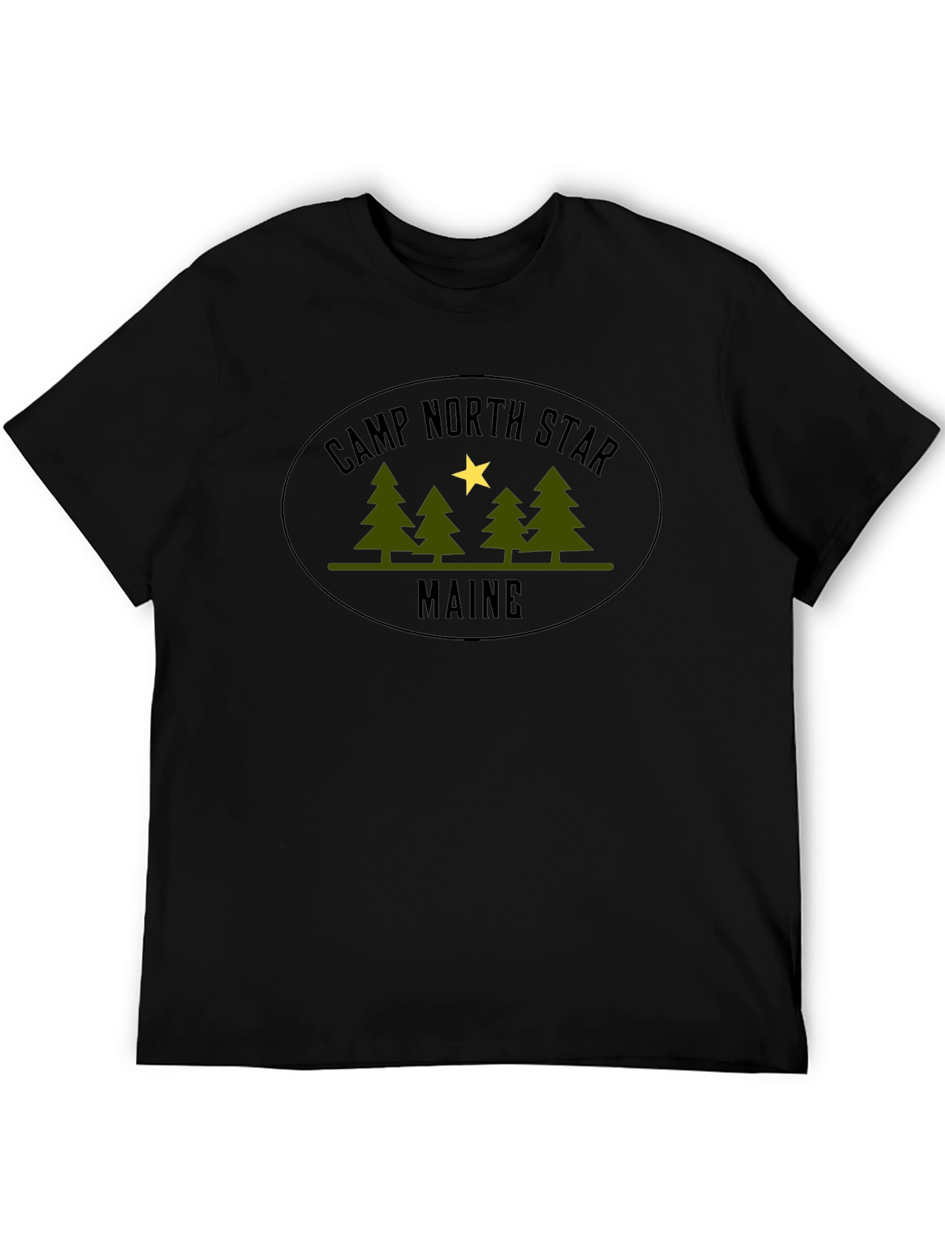 Camp North Star Maine Black T-Shirt