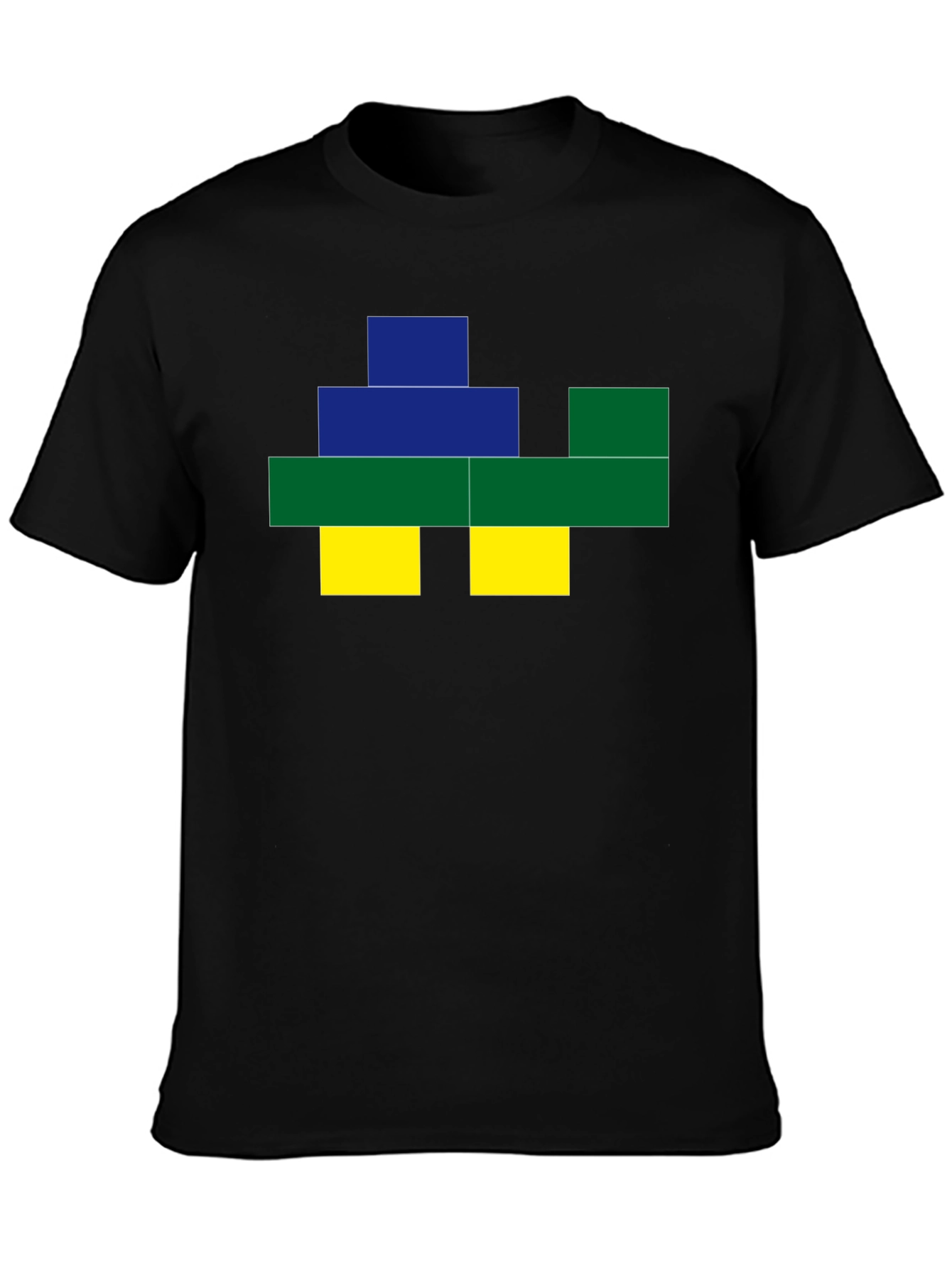 Pixel Art Graphic Tee - Black