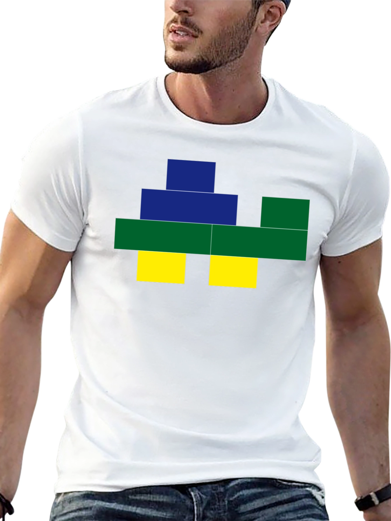 Pixel Art Graphic Tee - Black