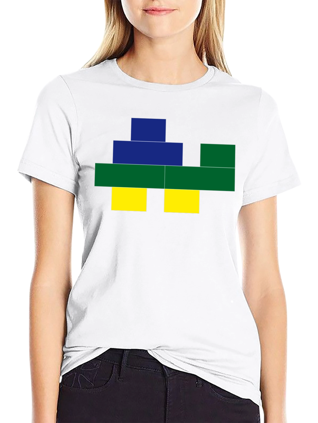 Pixel Art Graphic Tee - Black