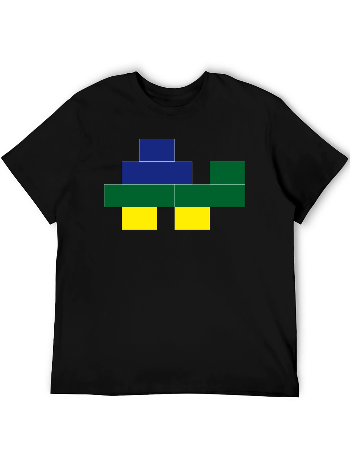 Pixel Art Graphic Tee - Black