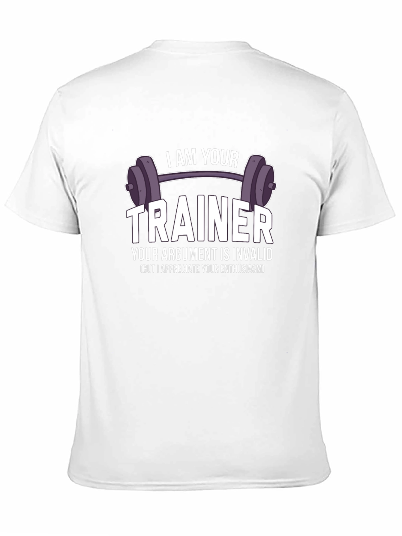 I AM YOUR TRAINER Black Graphic T-Shirt