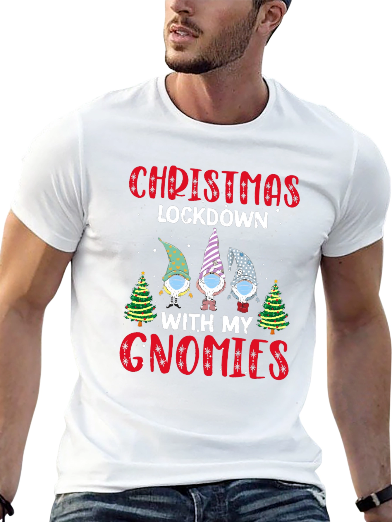 Christmas Lockdown Gnomies Tee