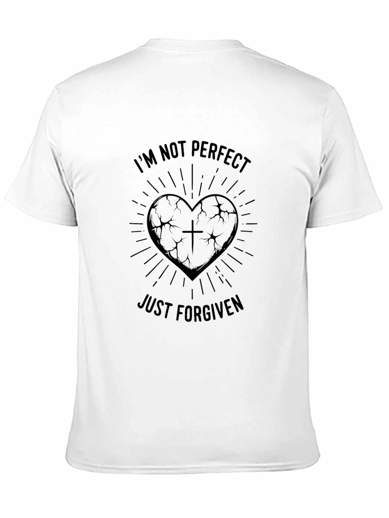 Im Not Perfect Just Forgiven Graphic T-Shirt