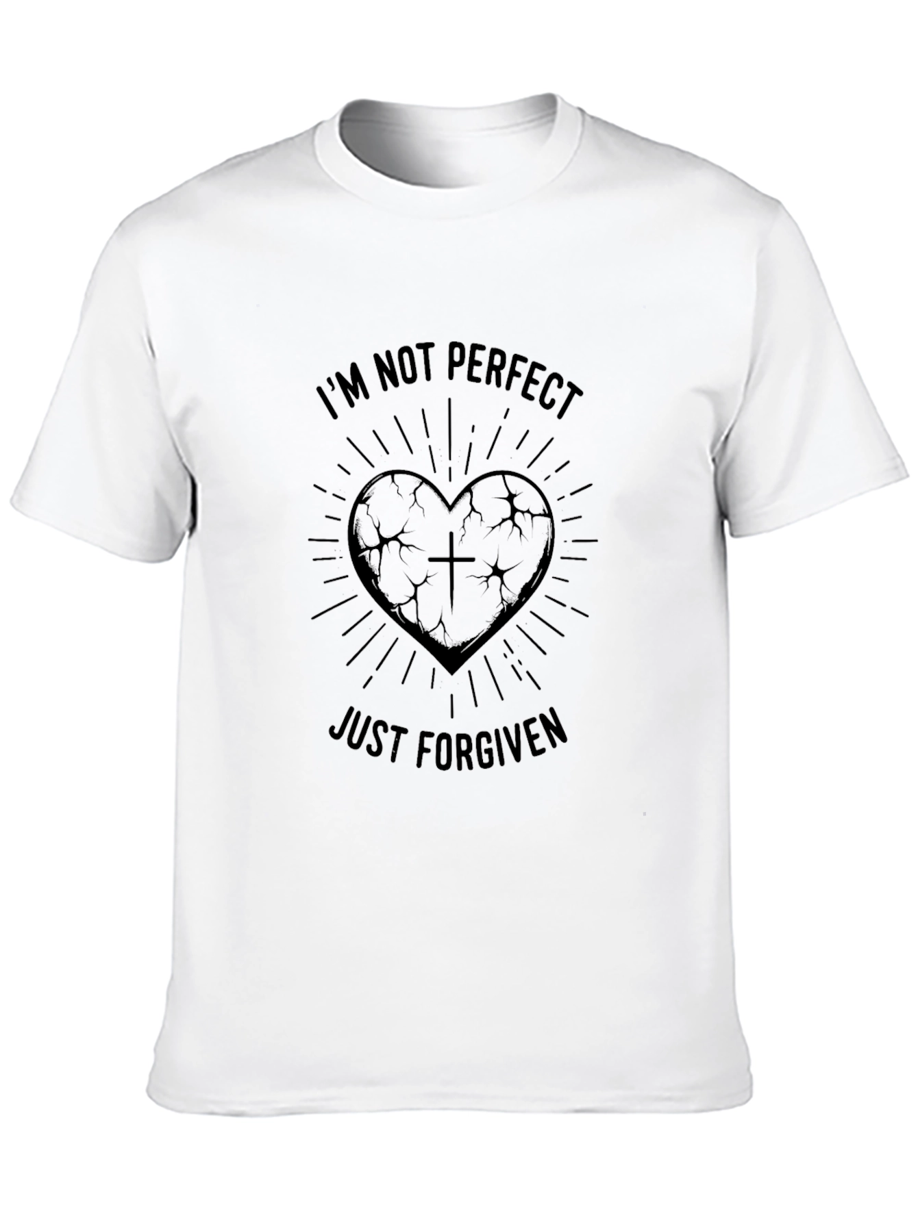 Im Not Perfect Just Forgiven Graphic T-Shirt