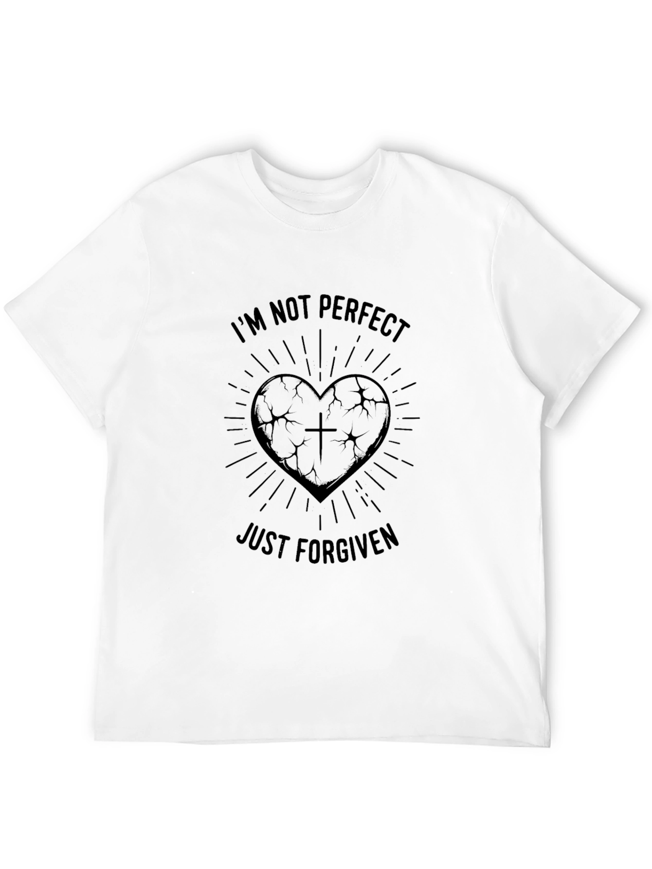 Im Not Perfect Just Forgiven Graphic T-Shirt