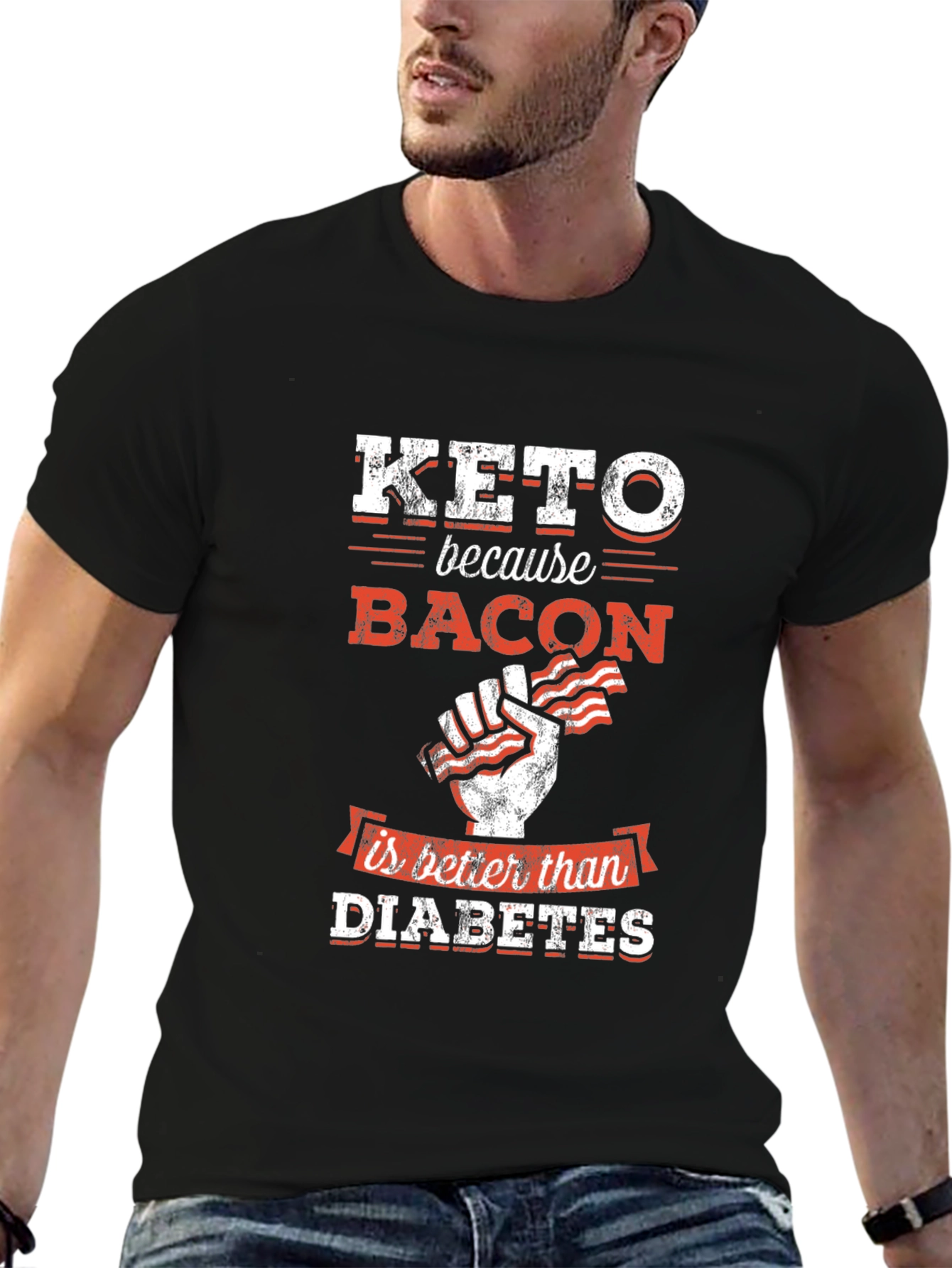 Keto Bacon T-Shirt - Better Than Diabetes