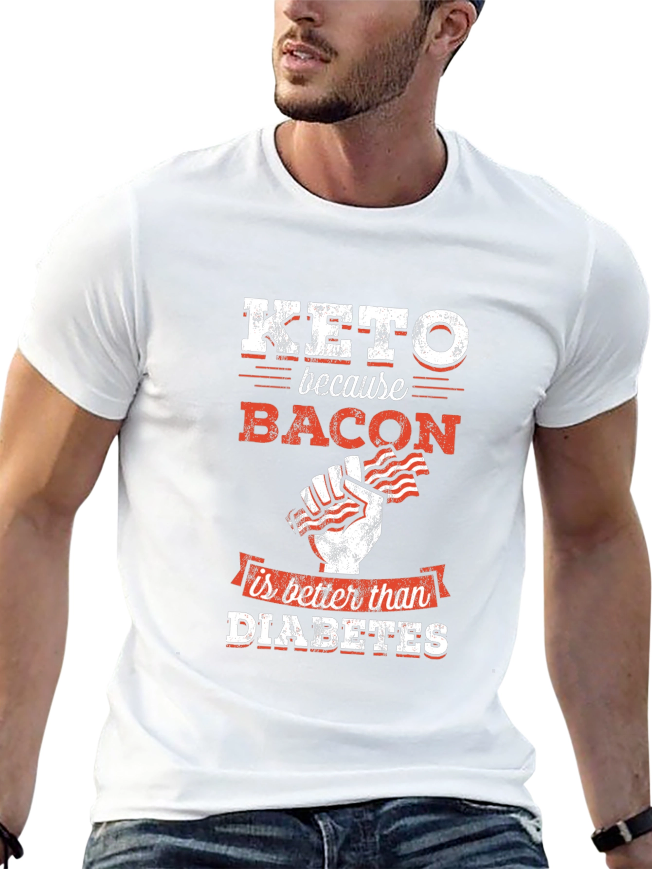 Keto Bacon T-Shirt - Better Than Diabetes